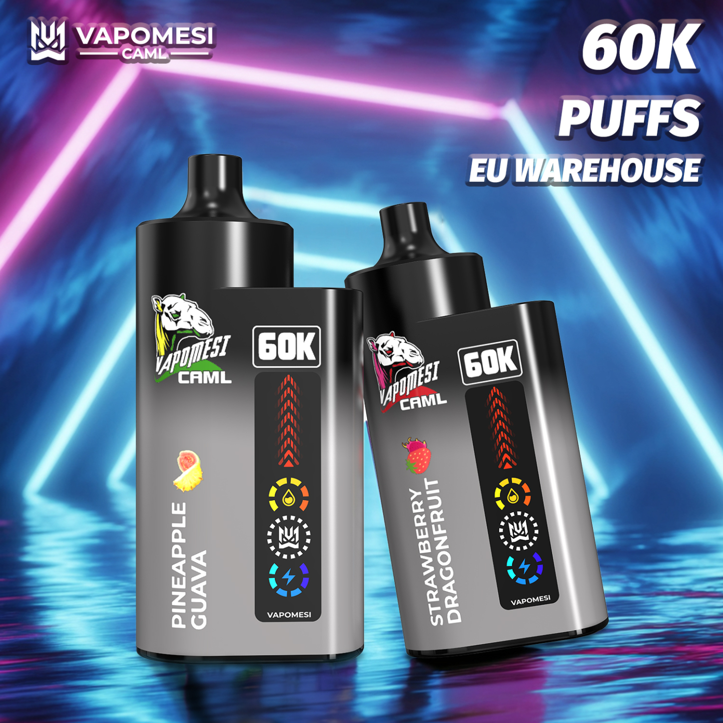  EU Warehouse Vapomesi Caml 2 3 4in1 Disposable I Vapors Bang 50000 60000 80000 Puffs 50 60 80 100K Vaper Wholesale Solo Bar Randm Tornado Vape