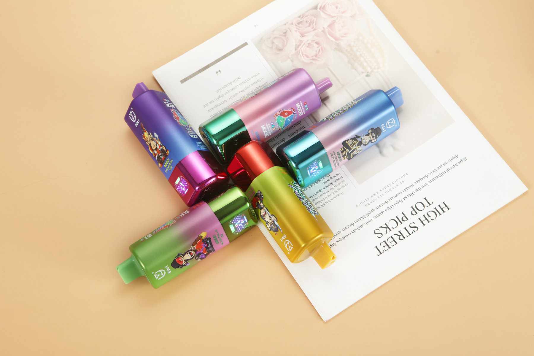 Uzy 6-in-1 Desechable Vape 150K Options Disposable E-Cigarette Wholesale with LED Screen OEM Factory EU Warehouse 150000puff Ecloudvaping 