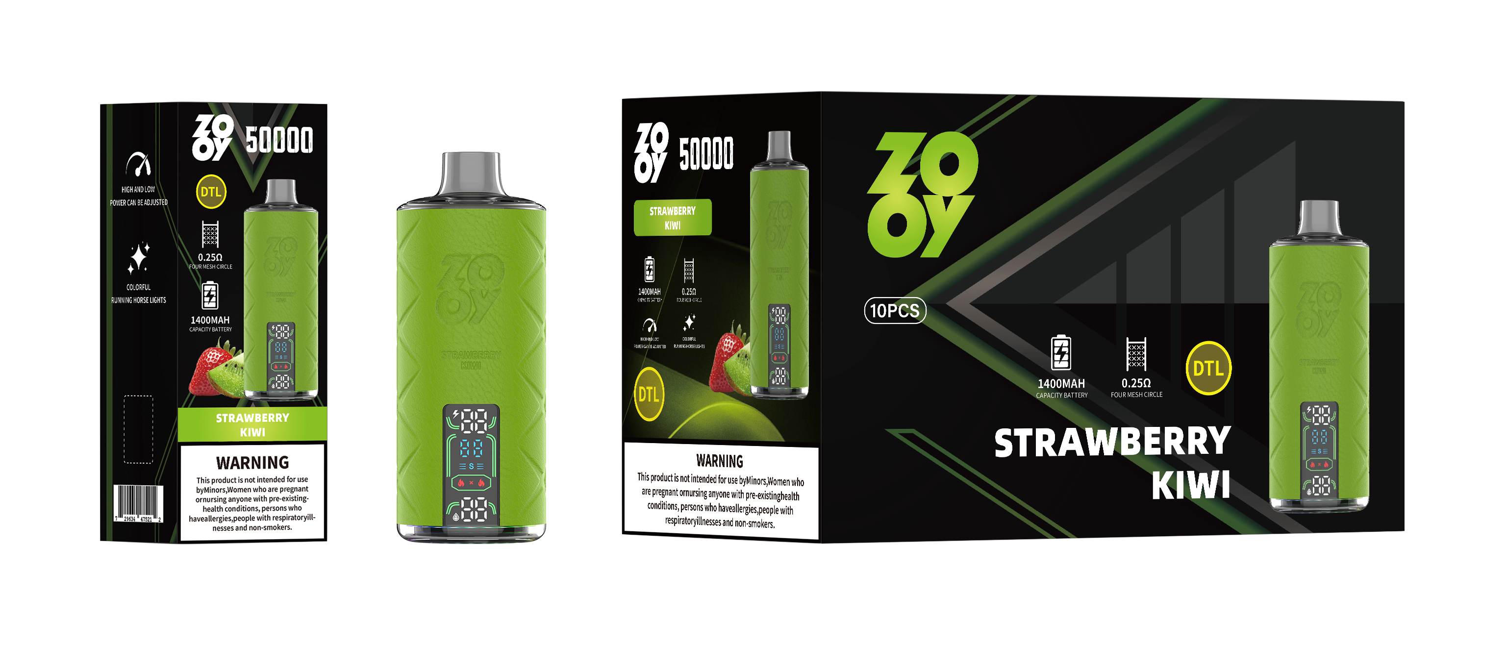 Zooy Shisha 50000 Puff Disposable Electronic Cigarette EU Warehouse Vaper Smart Display Screen Pocket Hookah