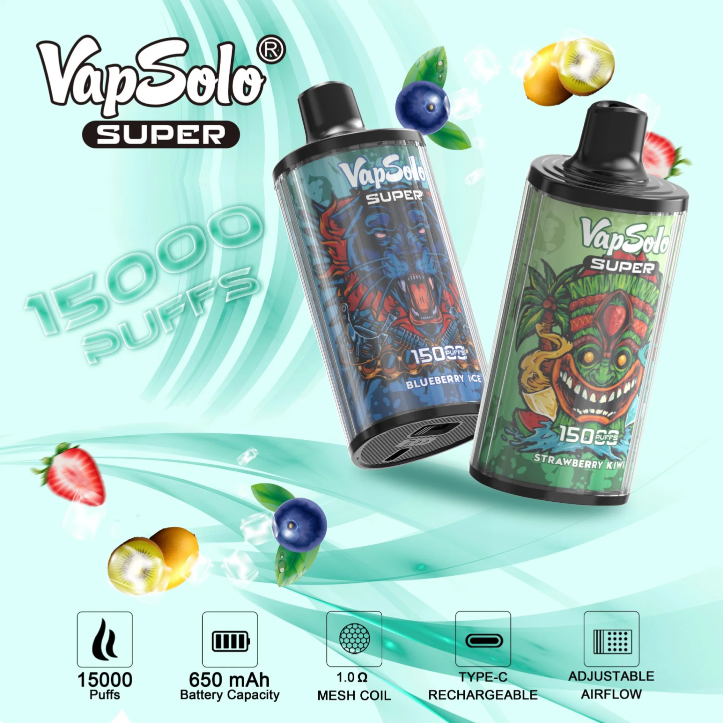 Vap Solo Super 15000 Puffs Tornado Randm 9000 10000 12000 Vap Solo 10K 12K 15K Puff Bar Poco Vaper Shisha Cigarette