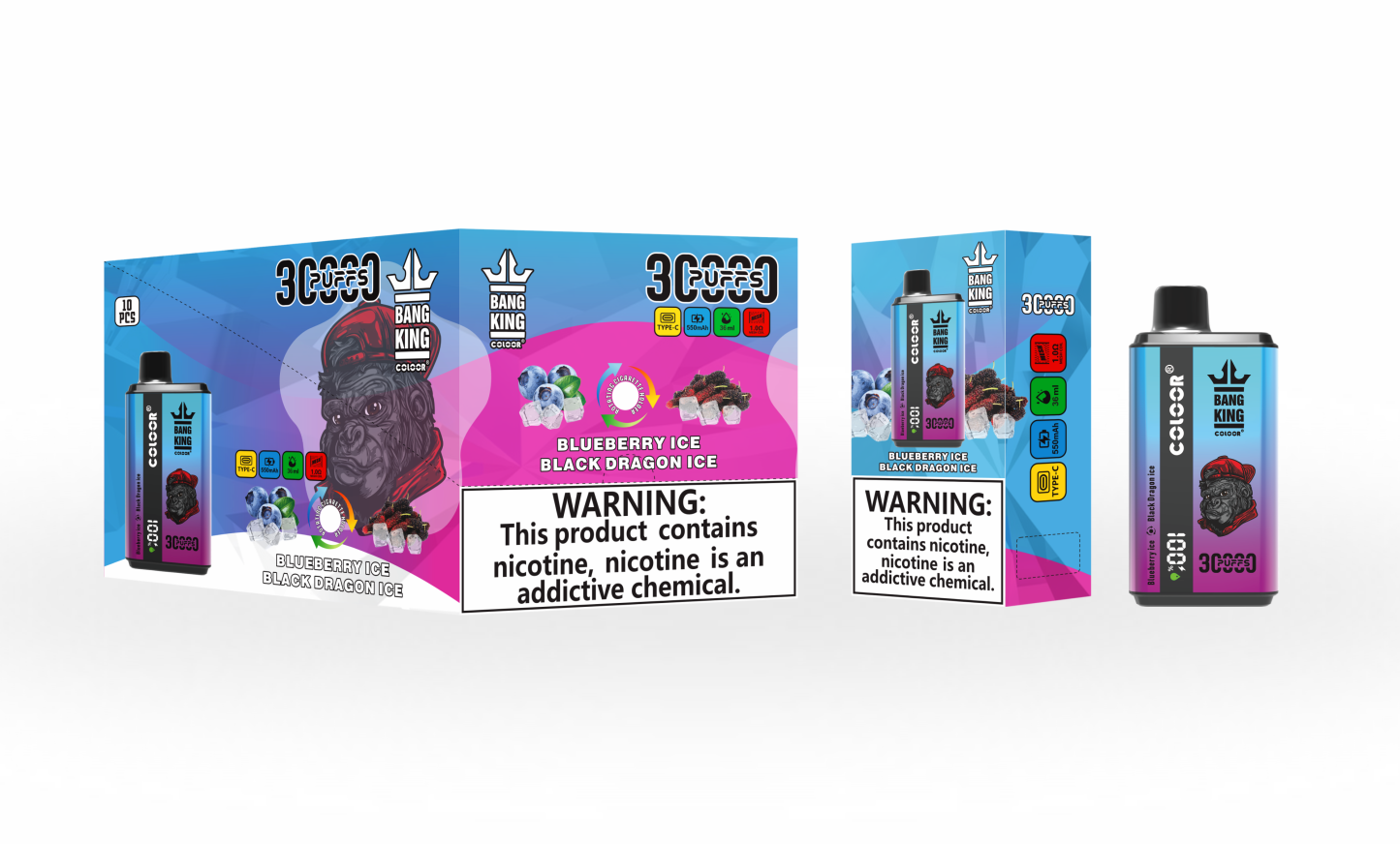 Original Bang 30000 30k 36ml Preloaded 650mAh Rechargeable Pen 0%2%3%5% disposable Intelligent display New arrival-Ecloudvaping