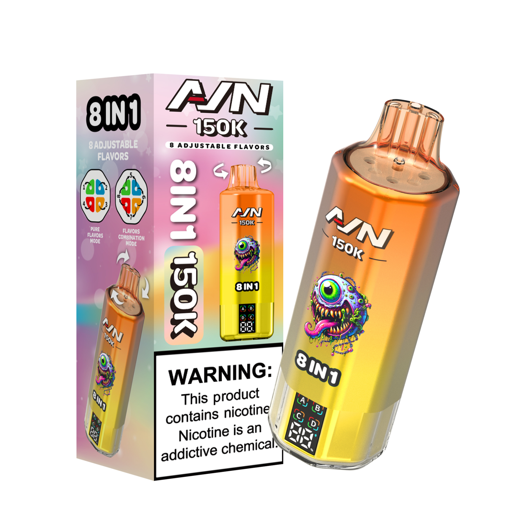 Aivono Aim Avn 150K Puffs Electric Shisha 8 in 1 Flavour Mod 150000 E Cigarettes Vape