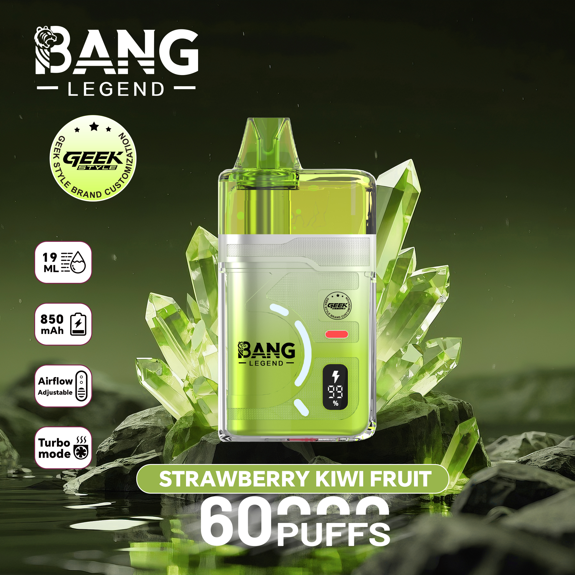 Wholesaler Bang Legend 60000 Puffs Disposable Vapes EU Warehouse Stock Factory Price 120K Hookah Vape Spain Ship Bang Blaze 100K 150K Ecloudvaping
