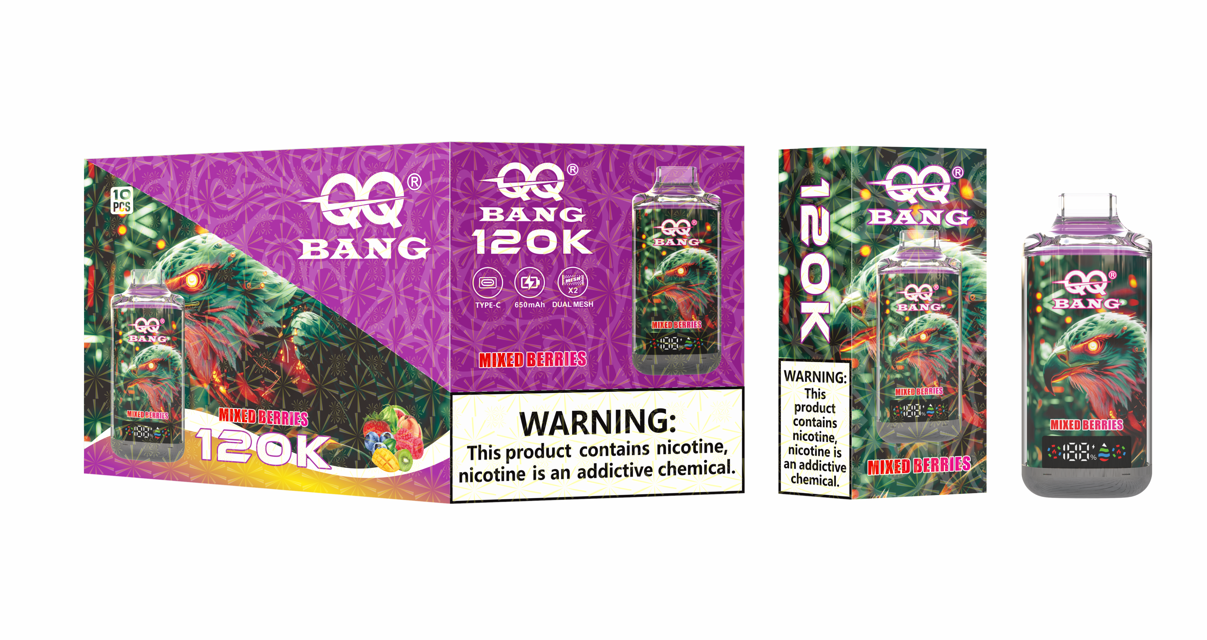  Qqbang 170K 170000 Puffs Vape Pen Wholesale Vaper QQ Bang 50K 100K 150K 200K Vapor 300K Disposable Electronic Cigarette Vapes