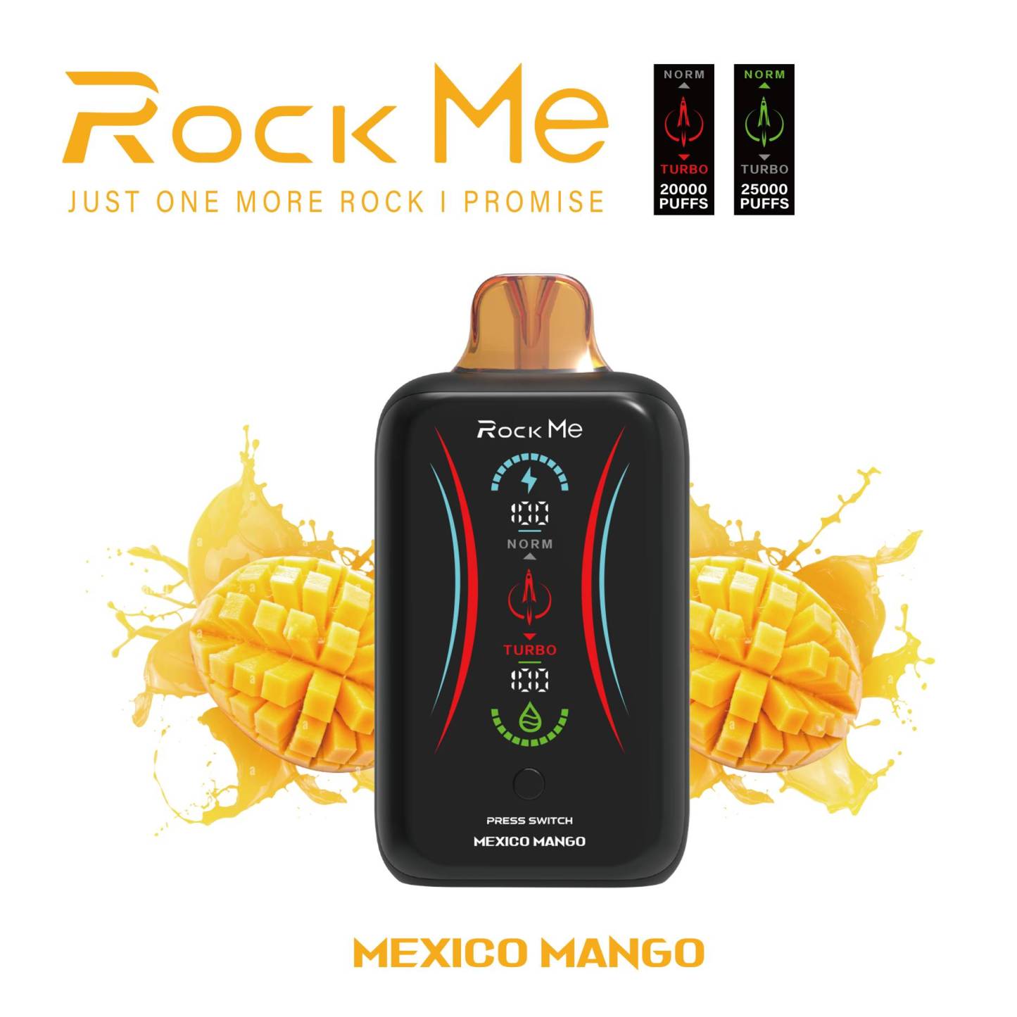 Rock Me RM 25000 25K  Puffs Vape