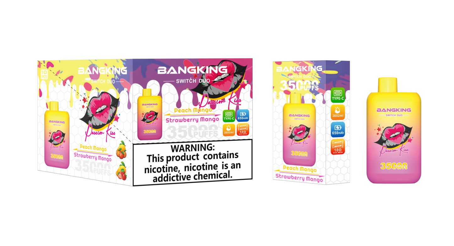 Bang King 35000 Puffs Electronic Cigarette Wholesale EU Warehouse Vape Recharge Disposable Vape Double Flavor Bang 35K 30K Vaper