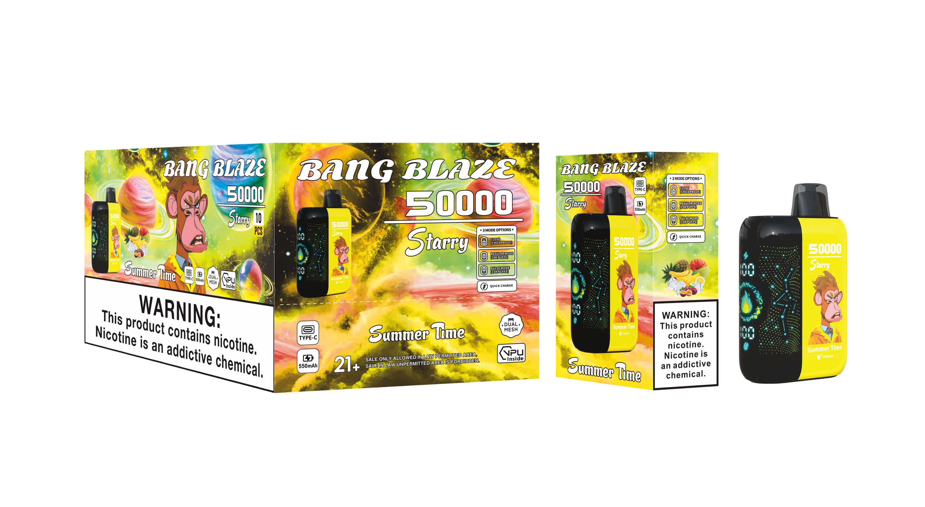 2025 Bang Blaze 50000 Puffs Starry Screen Vape King 50K 60K 85K Vaper Desechable Disposable Electronic Cigarette Factory Price Fast Shipping