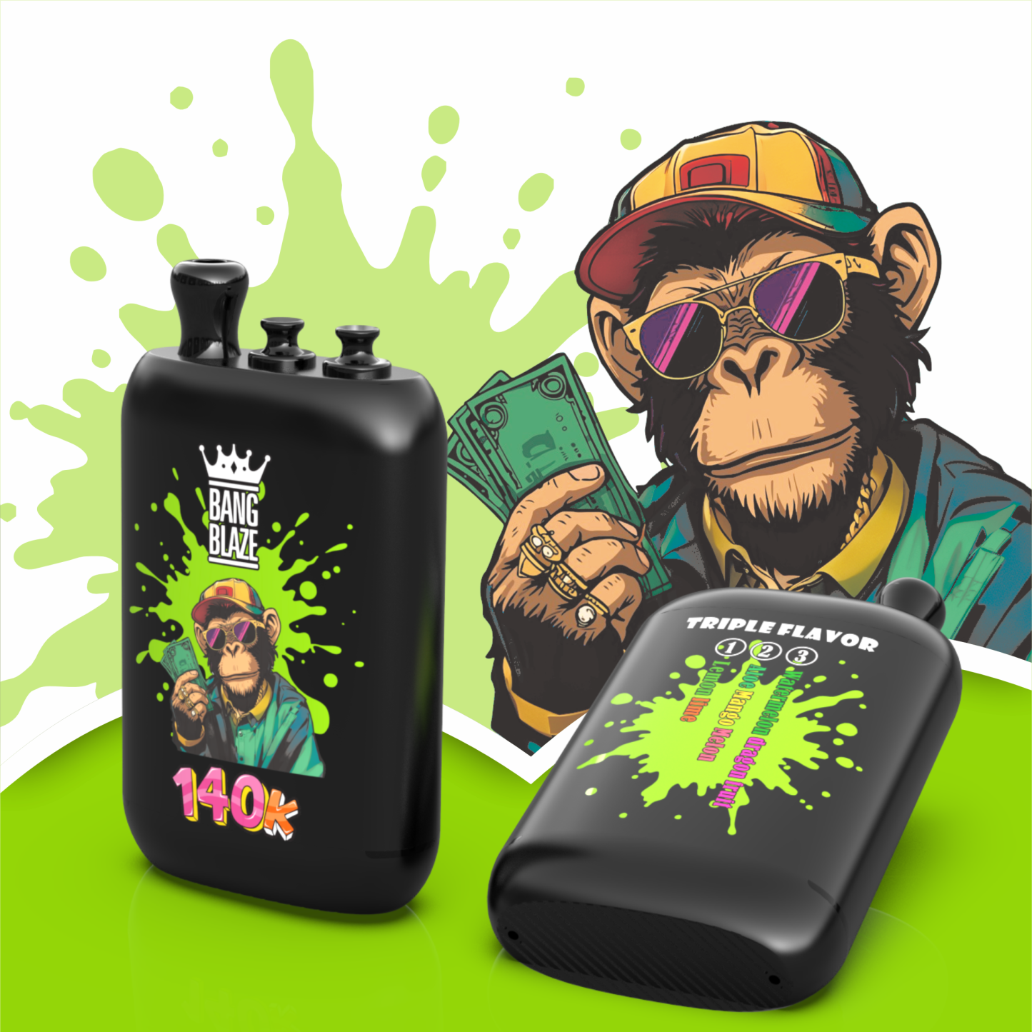 Electronic Cigarette Vapes  Bang blaze 140000 Disposable Vape Tornado Puffs Puff 140K Double Flavors