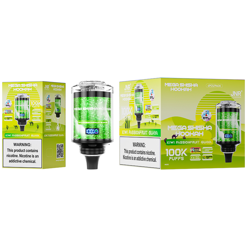 Jnr Mega Shisha Hookah 100000 Puffs 100K Vape Desktop Hookah Compatibility 12 Flavors to Breathing Light Customizable Airflow