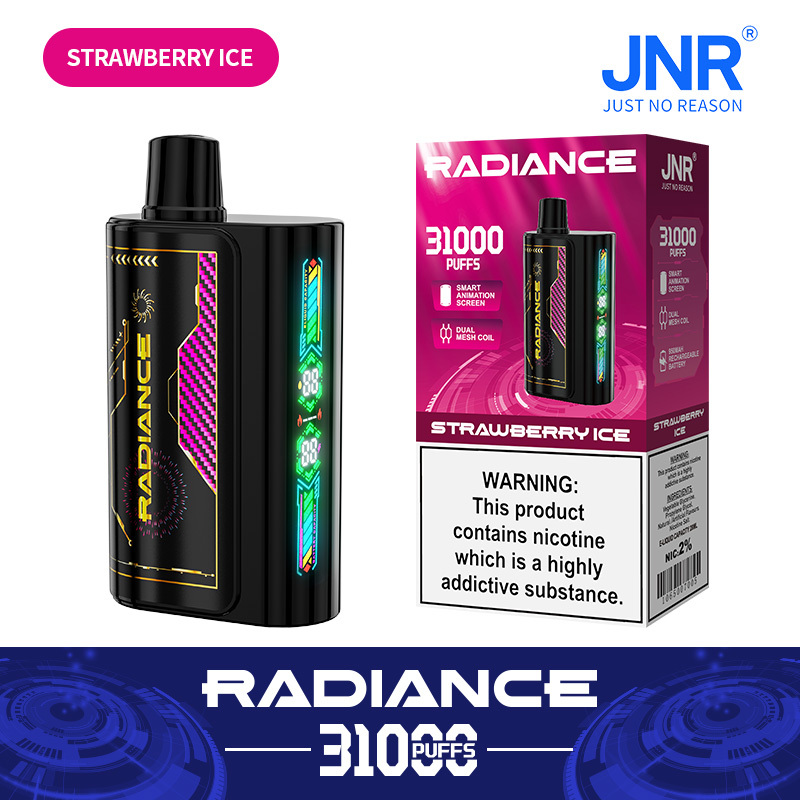 Jnr Radiance 31000 Puffs Disposable Pod E-Cigarette Wholesale Vape Pen 650mAh Rechargeable Disposable Vape Pen Multi Flavors