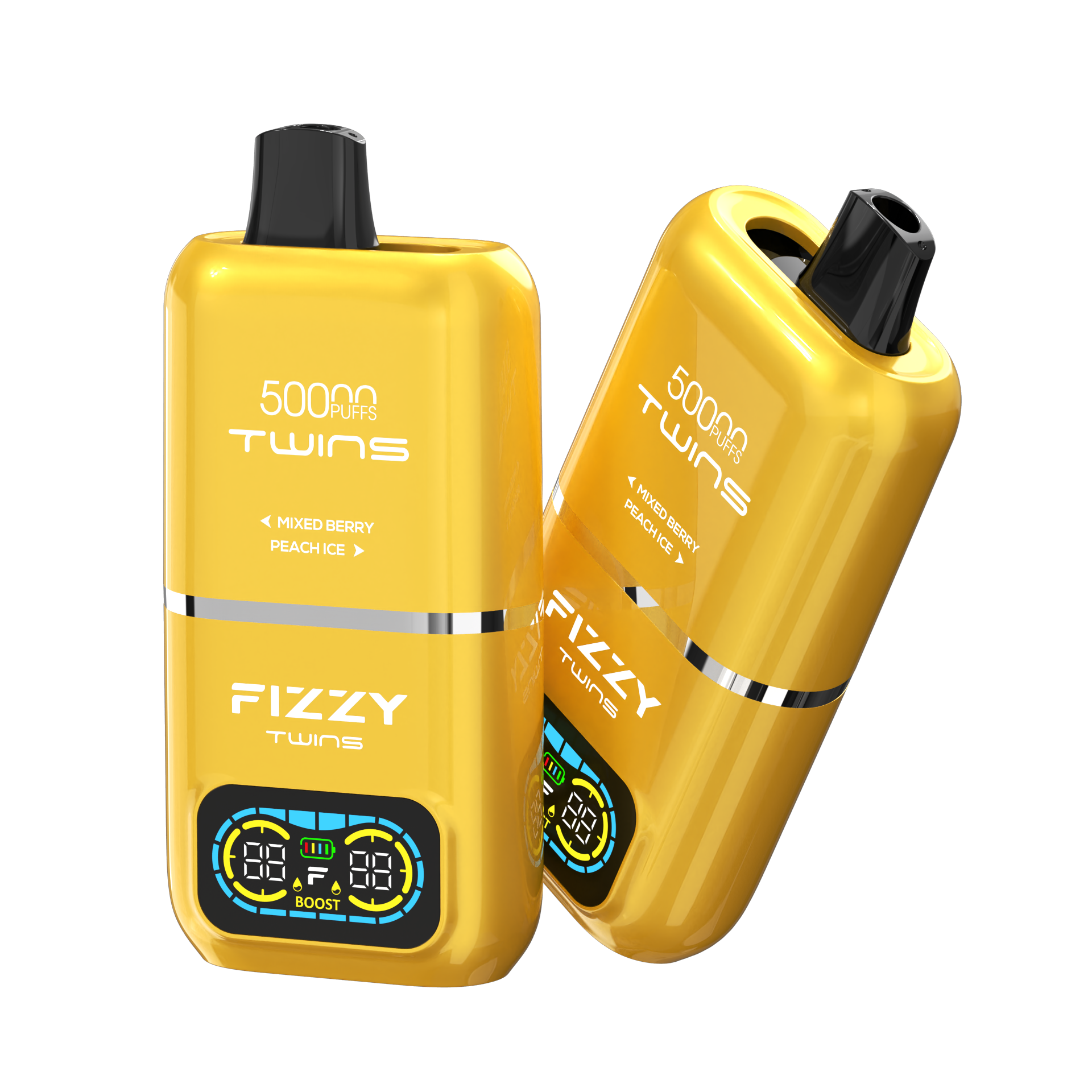 Fizzy Twins 50000 Puffs Bar 50ml E Liquid Big Vapor 50K Double Flavors Disposable Vape Pen Wholesale E-Cigarette