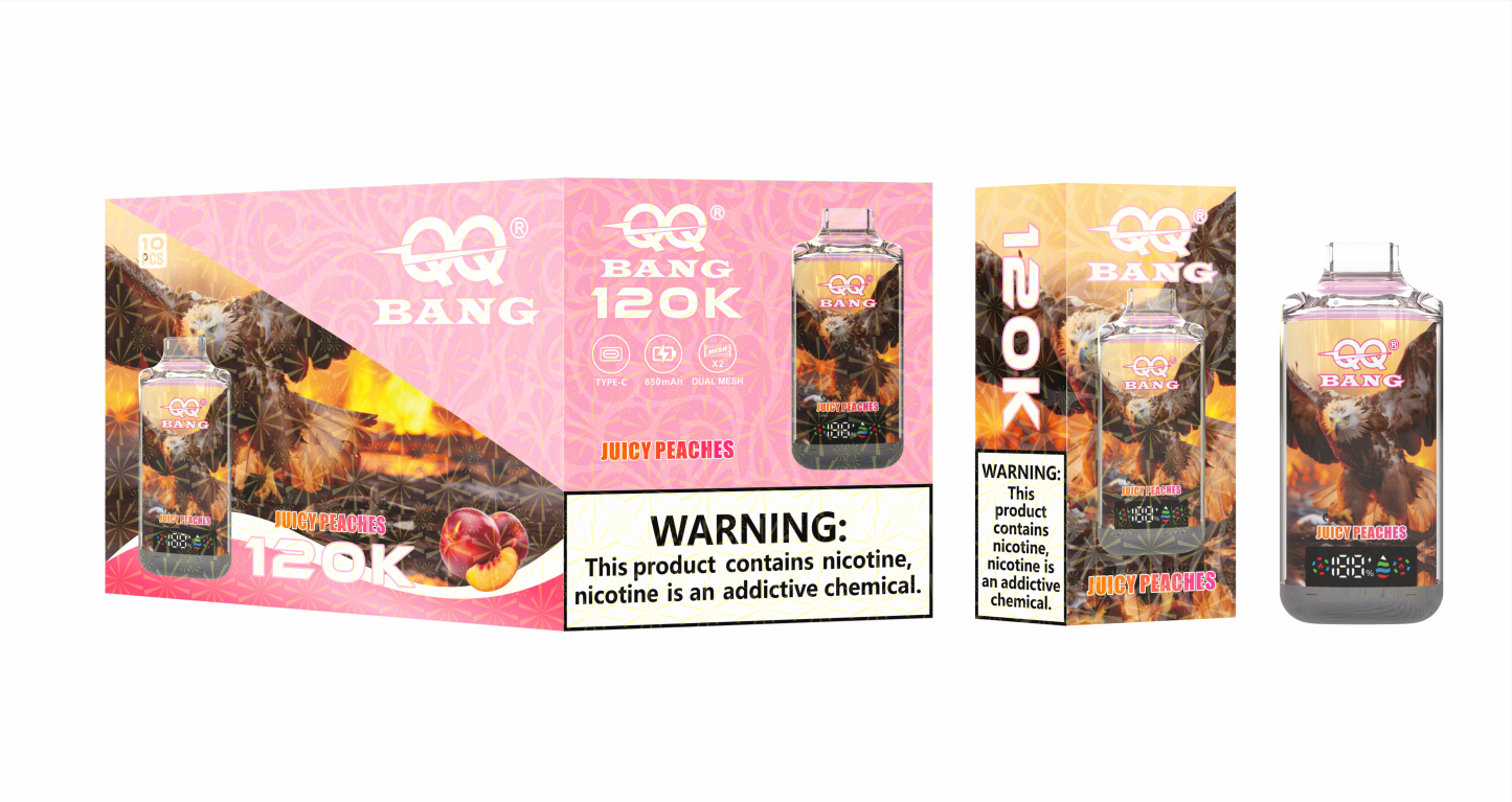 QQ Bang Alien 120000 Puff Crystal New Flavors EU Warehouse Vapor Disposable Vape Pen QQ Bang 120K Puff Ecigs Ecloudvaping
