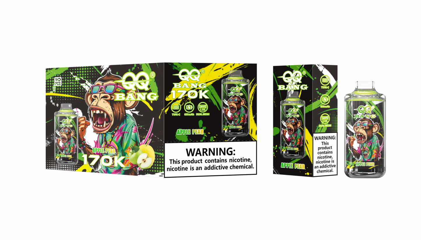  Qqbang 170K 170000 Puffs Vape Pen Wholesale Vaper QQ Bang 50K 100K 150K 200K Vapor 300K Disposable Electronic Cigarette Vapes