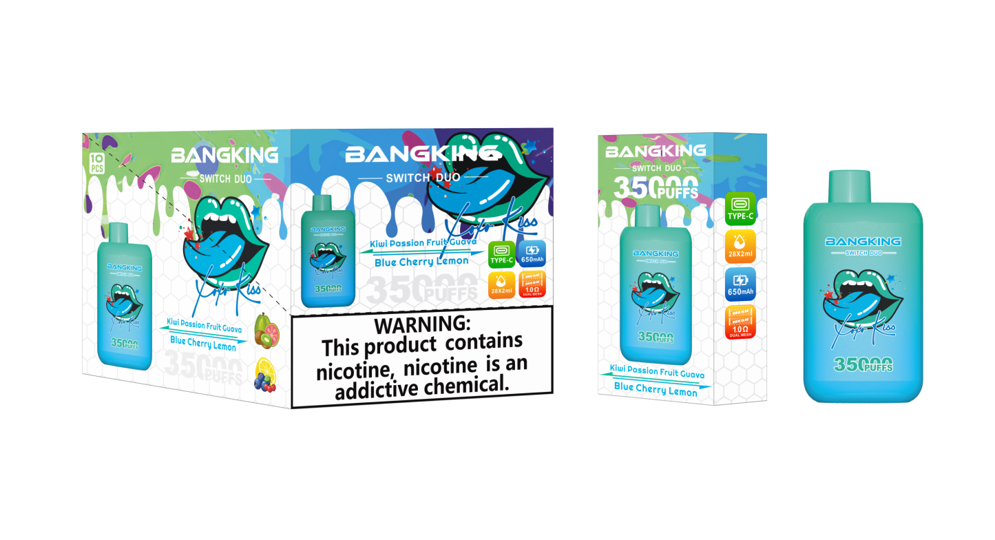 Bang King 35000 Puffs Electronic Cigarette Wholesale EU Warehouse Vape Recharge Disposable Vape Double Flavor Bang 35K 30K Vaper
