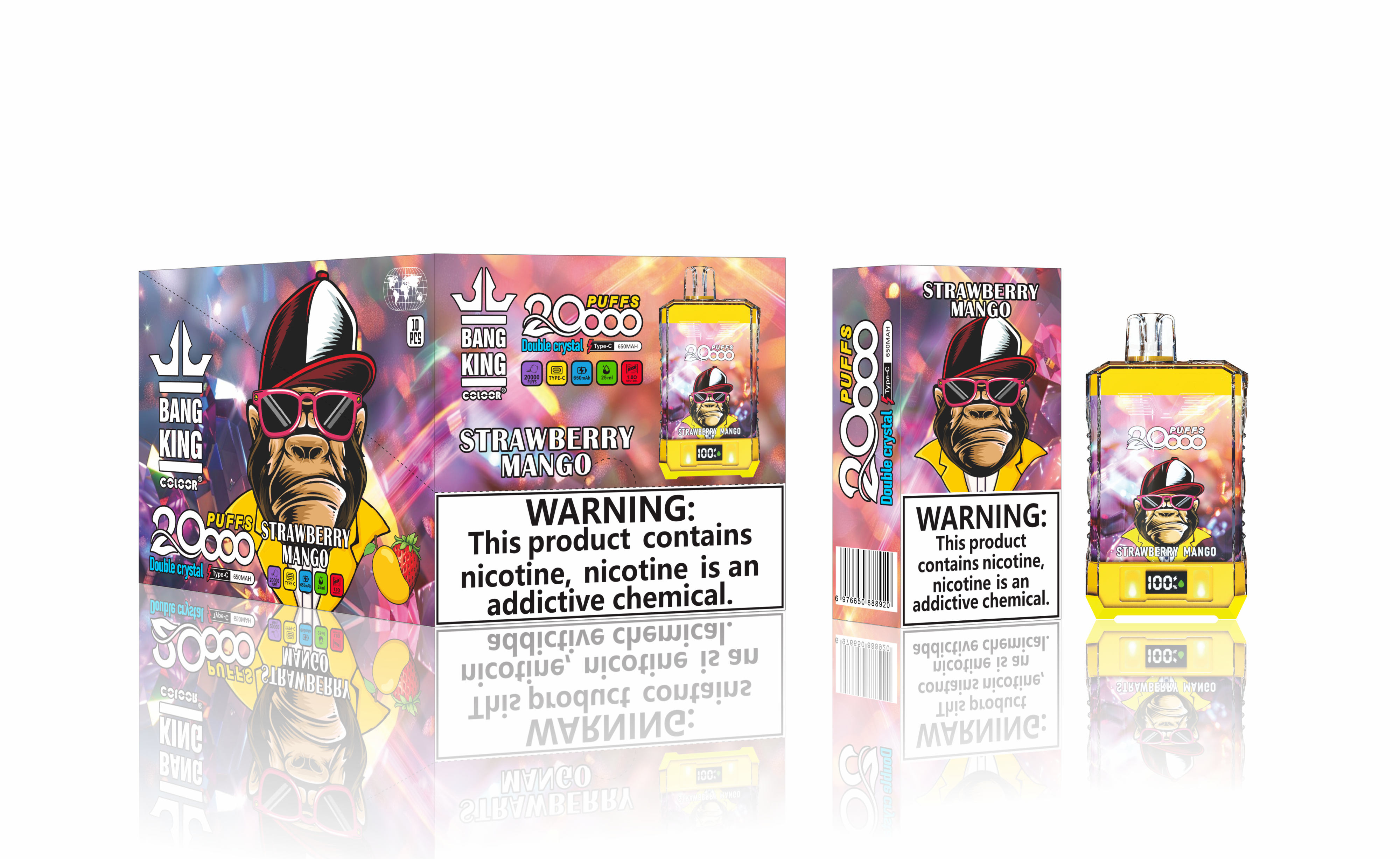 Wholesale I Vape Bang King 20000puff Pocket Hookah Disposable Vape 20000puff Vape Disposable Electronic Cigarette China Product Wholesaler