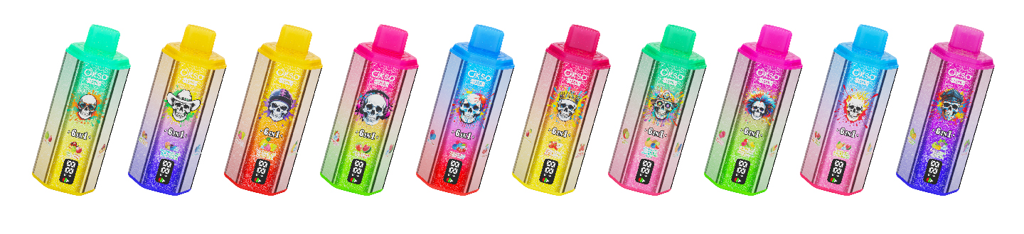 Elfbox Okso 6in1 120K Vape Blue Berry Ice Fs120000 Display  Crystal Twin Vape 120000 E Sigaret Vape