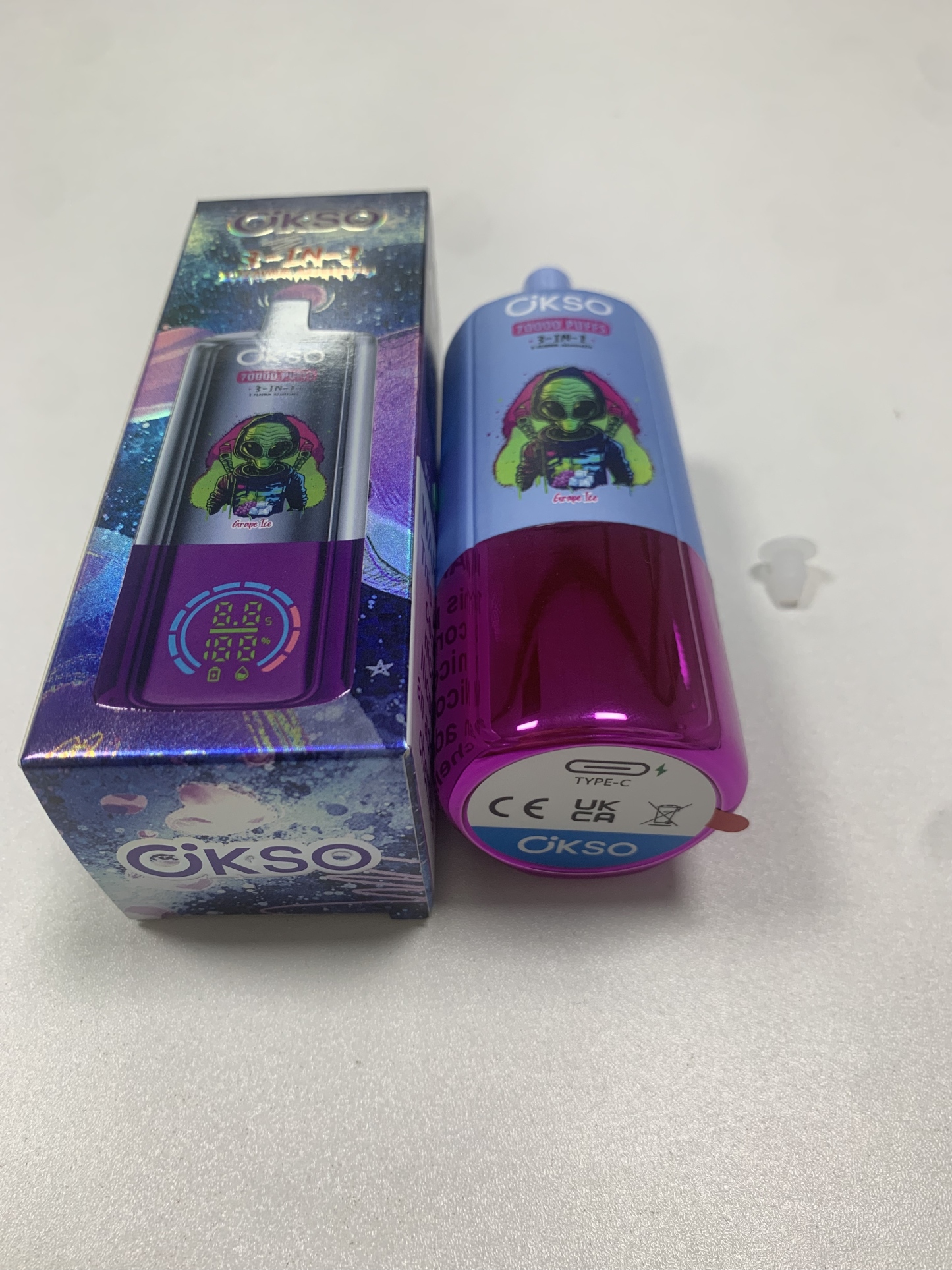 Okso 3in1 70K Puffs Disposable Vape 3in1 Flavors Vaper 70000 Puffs Disposable Vape Rechargeable Battery Electric Cigarette 70K Puff Vape Puffs