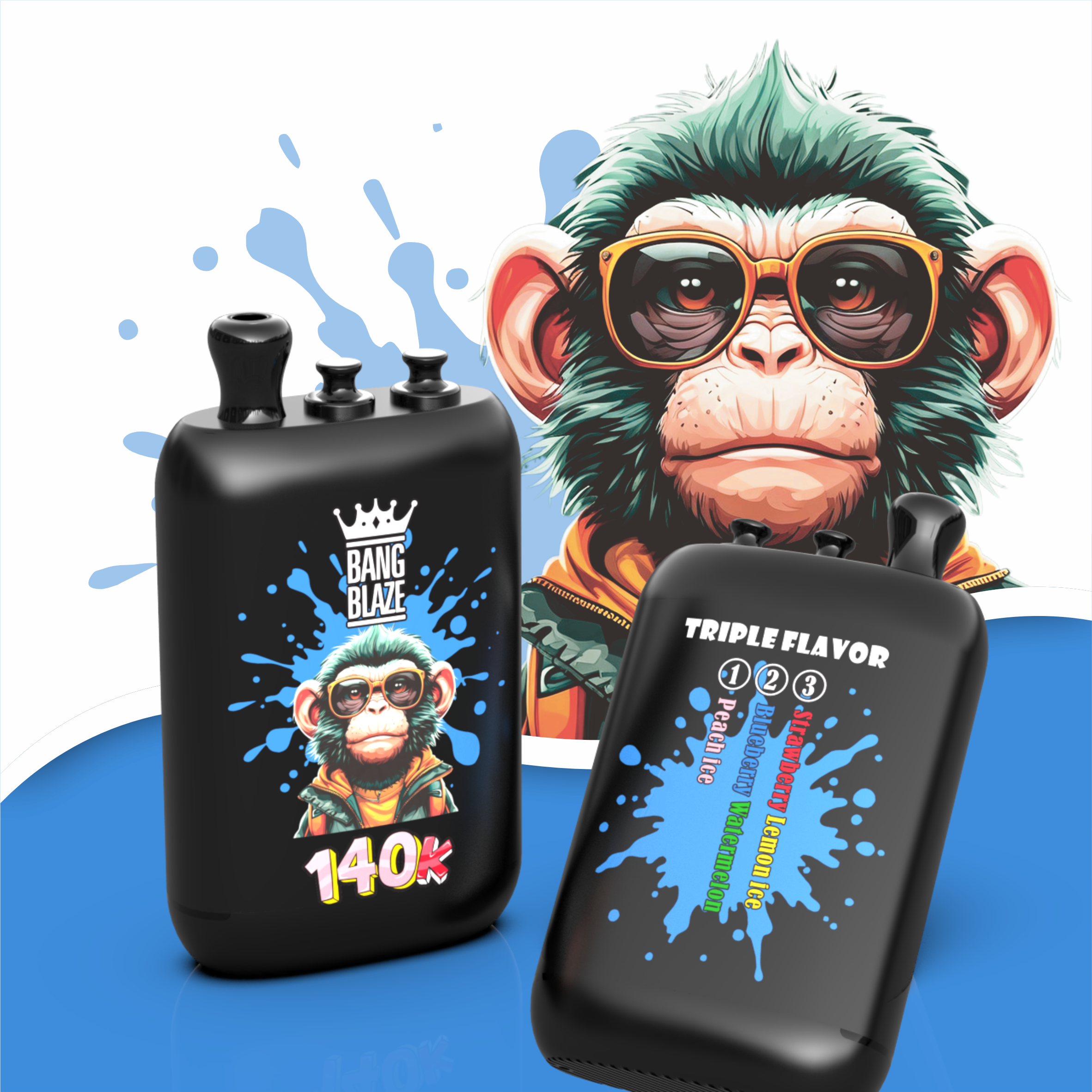 Electronic Cigarette Vapes  Bang blaze 140000 Disposable Vape Tornado Puffs Puff 140K Double Flavors