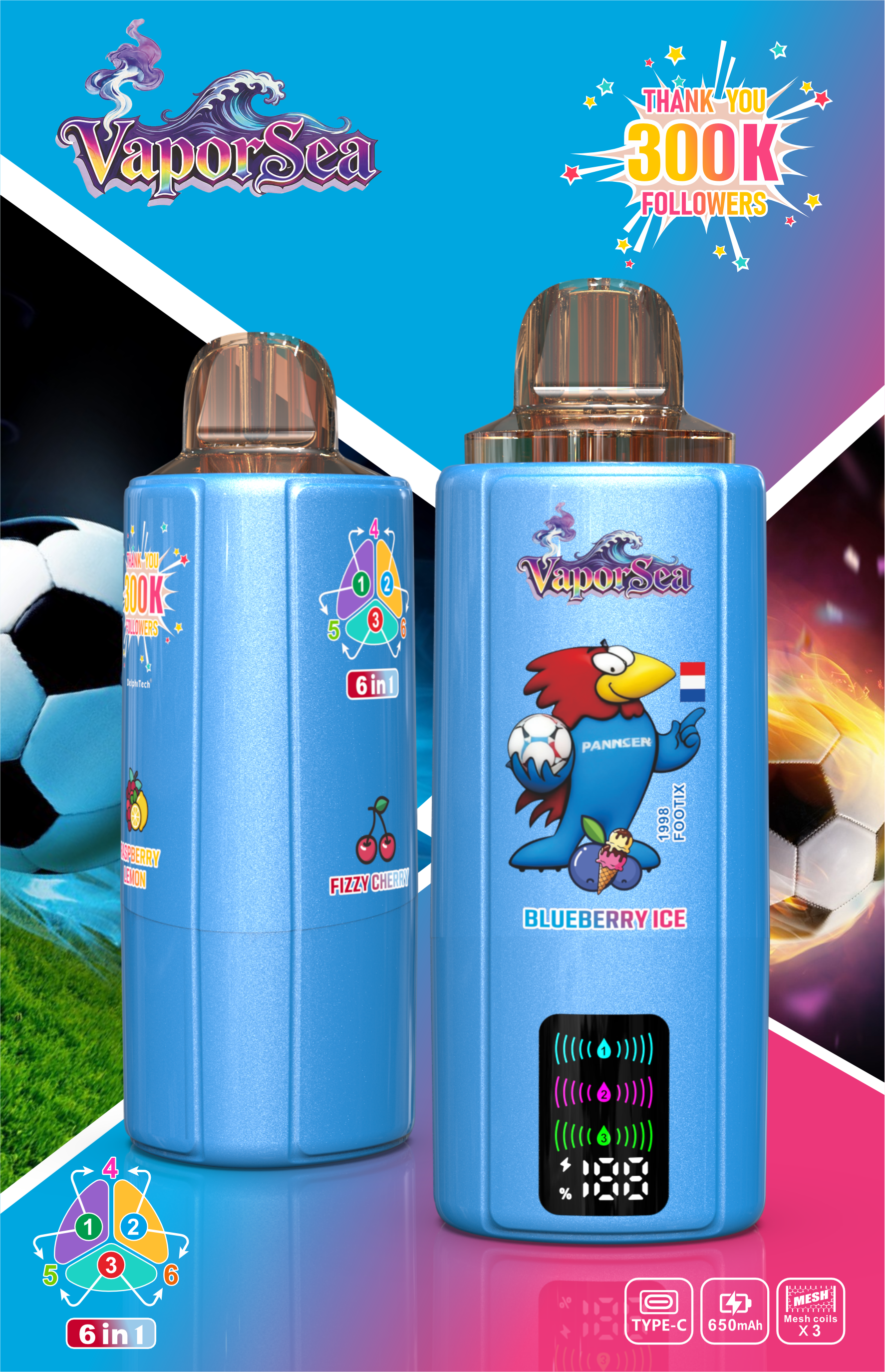 bang king Vaporsea 6 In1 300000 300K Puffs Shisha Flavour Hook Vape EU Warehouse Fast Delivery Cheap Direct Factory Bang Vaper 20K 50K 200K Puff