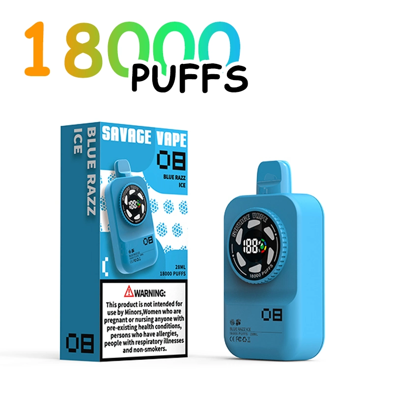 Original Savage Camera 18000 Puffs 18K Disposable Vape 15000 Electronic Cigarette with Display Screen Rechargeable Battery Prefilled Cartridges Puff Bar