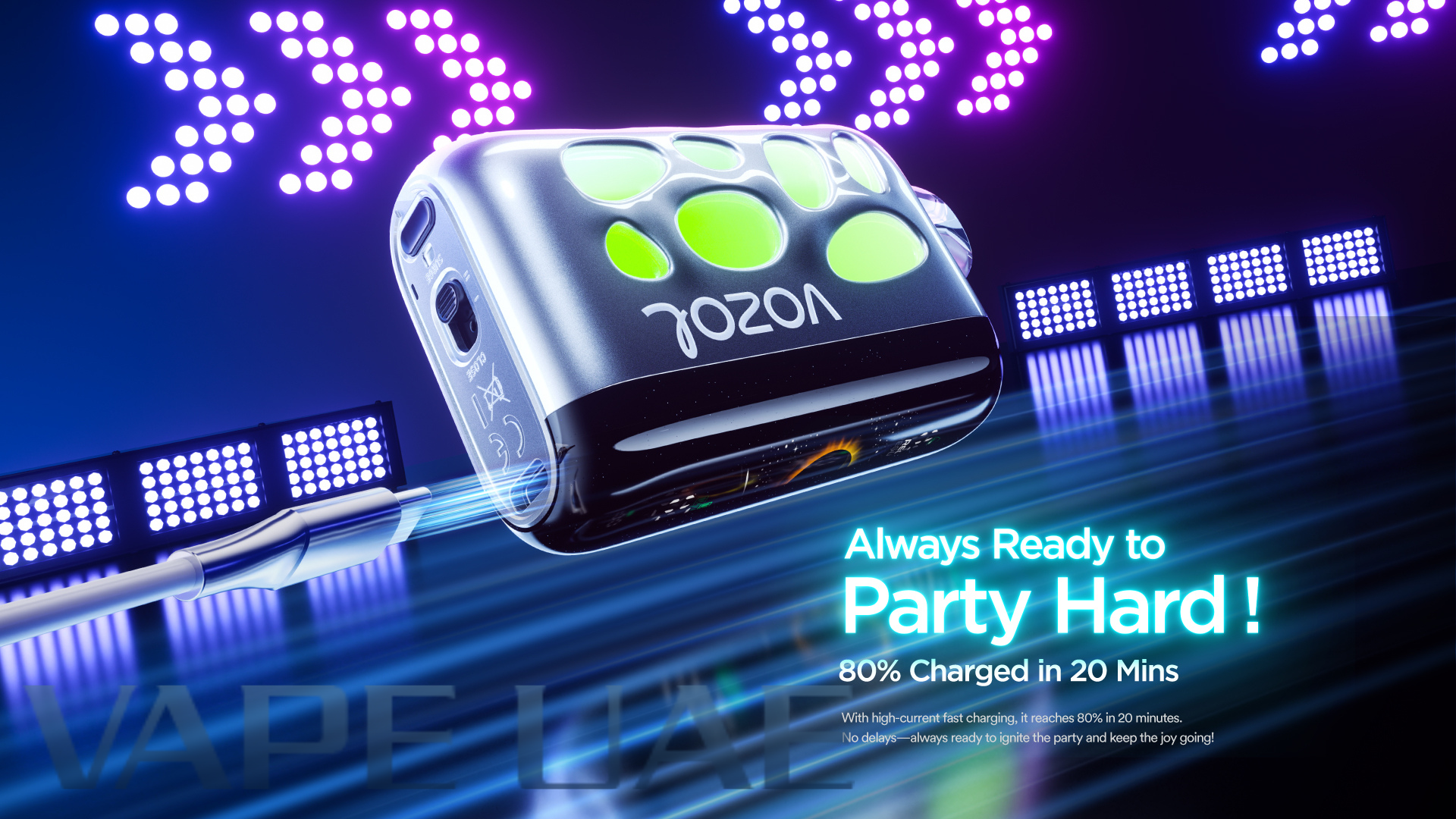 Vozol Rave 40000 Puffs Disposable Vape In UAE