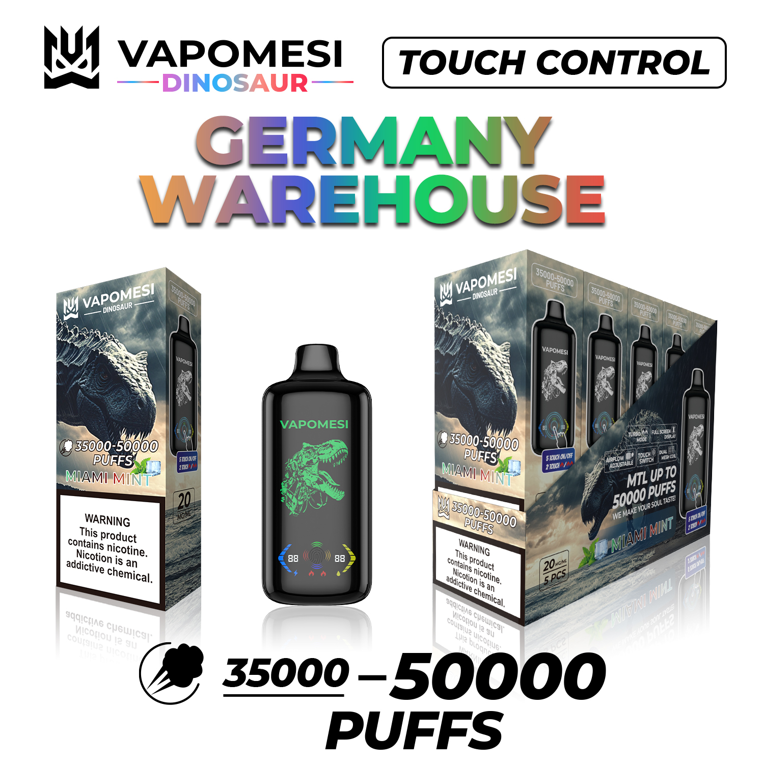 50000 Puffs Vapomesi Wholesale Disposable Vape EU Warehouse Electronic Cigarette Randm Tornado Bang 30000 Dtl Shisha Vaper 35000 40000 Puffbar 30K 40K 50K