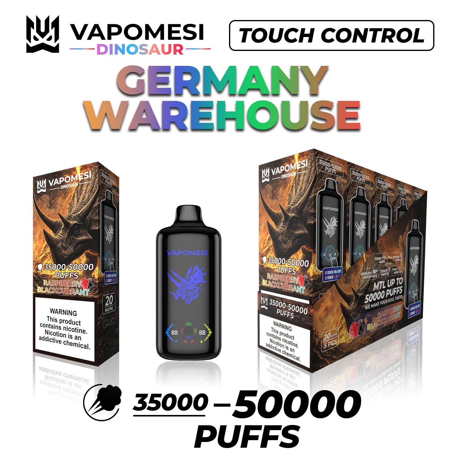 50000 Puffs Vapomesi Wholesale Disposable Vape EU Warehouse Electronic Cigarette Randm Tornado Bang 30000 Dtl Shisha Vaper 35000 40000 Puffbar 30K 40K 50K