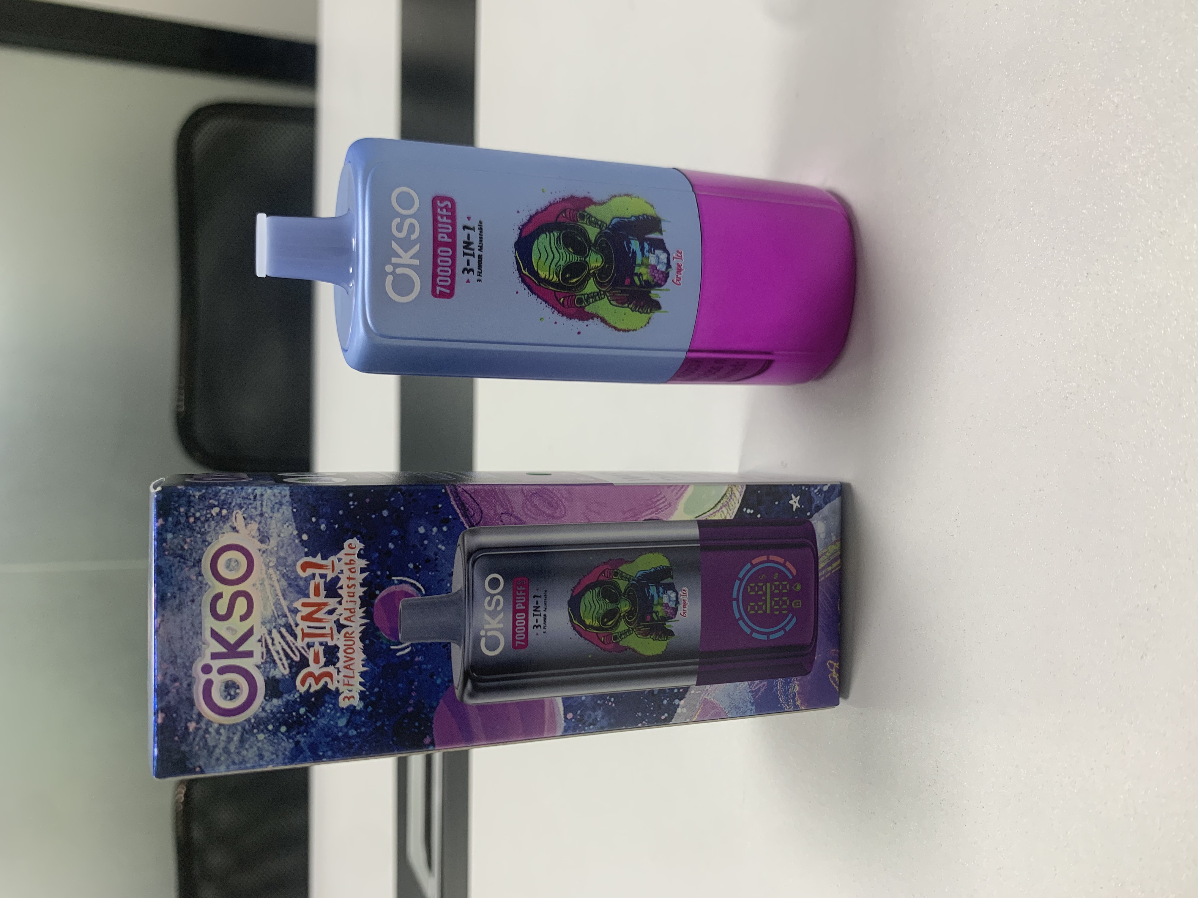 Okso 3in1 70K Puffs Disposable Vape 3in1 Flavors Vaper 70000 Puffs Disposable Vape Rechargeable Battery Electric Cigarette 70K Puff Vape Puffs