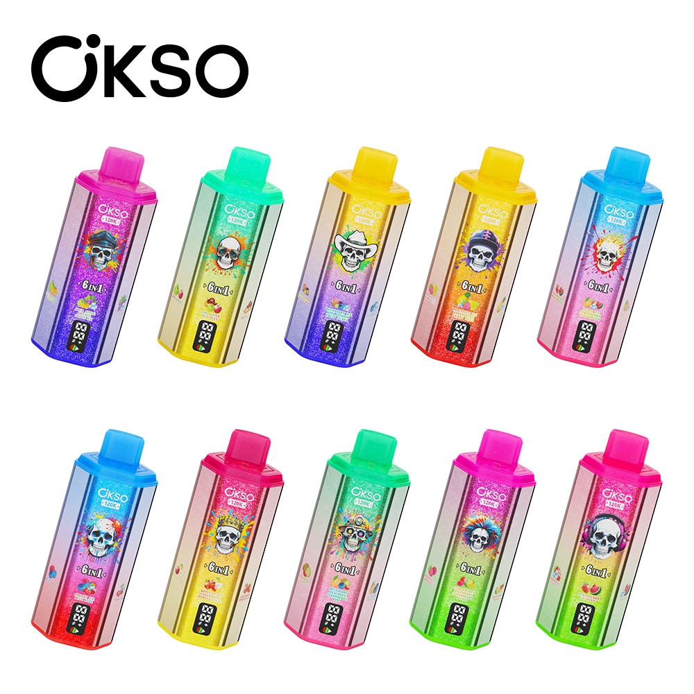 Elfbox Okso 6in1 120K Vape Blue Berry Ice Fs120000 Display  Crystal Twin Vape 120000 E Sigaret Vape