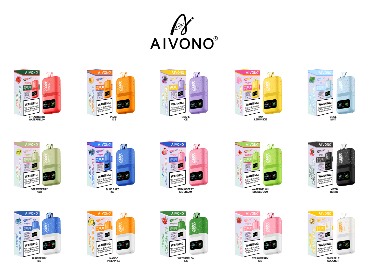 Original Aivono AIM MAGIC 20000 Puffs Smart Screen Vape Disposable Electronic Cigarettes Digital Display Puff 20k 0% 2% 3% 5% 24ml Prefilled Pod Dual Mesh 600mah Rechargeable Battery Pen-Ecloudvaping