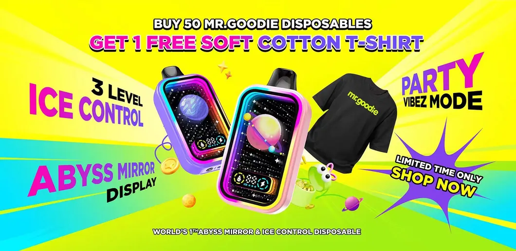 Wholesale I Vape Mr. Goodie 50000 Puffs Abyss Mirror & Ice Adjustable Disposable Electronic Cigarette 50K Puff Vape Pen