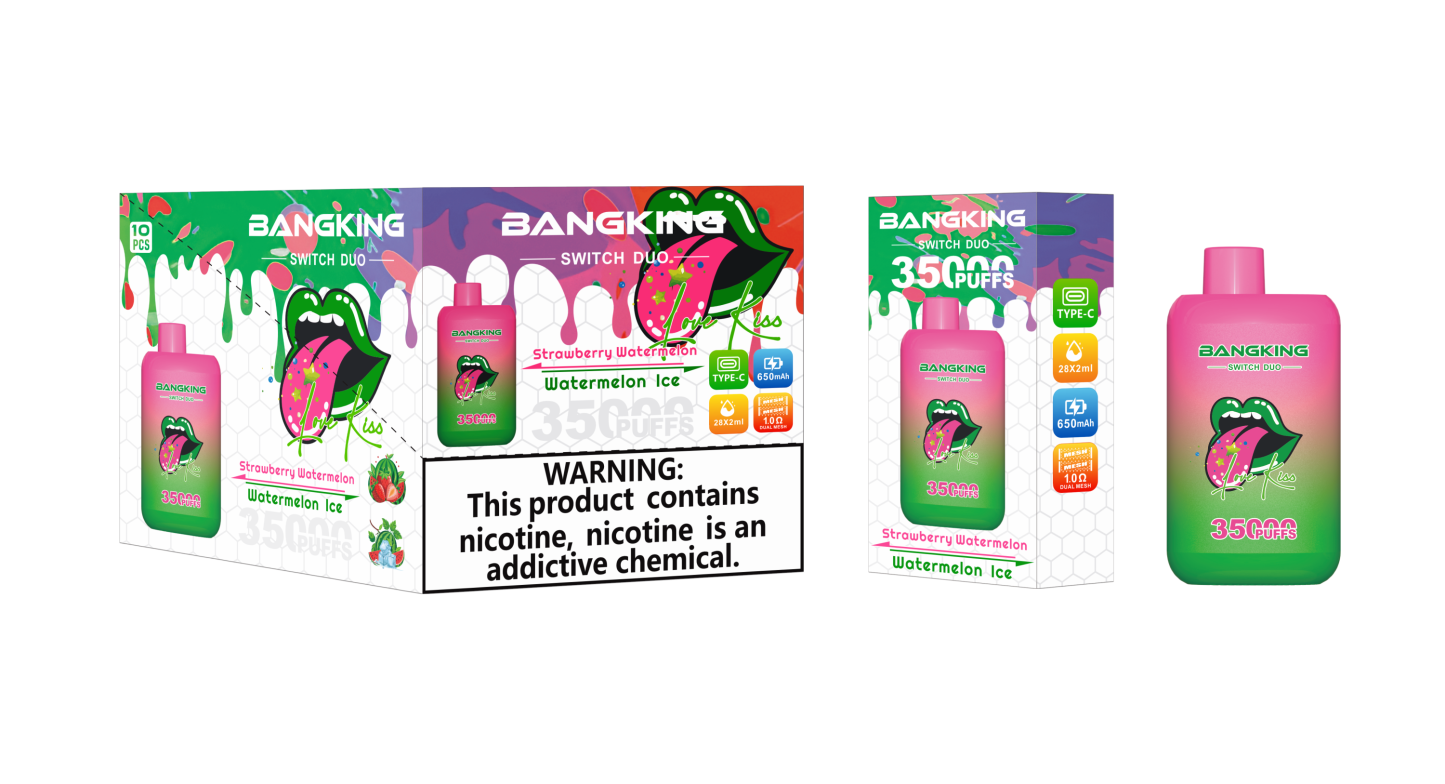 Bang King 35000 Puffs Electronic Cigarette Wholesale EU Warehouse Vape Recharge Disposable Vape Double Flavor Bang 35K 30K Vaper