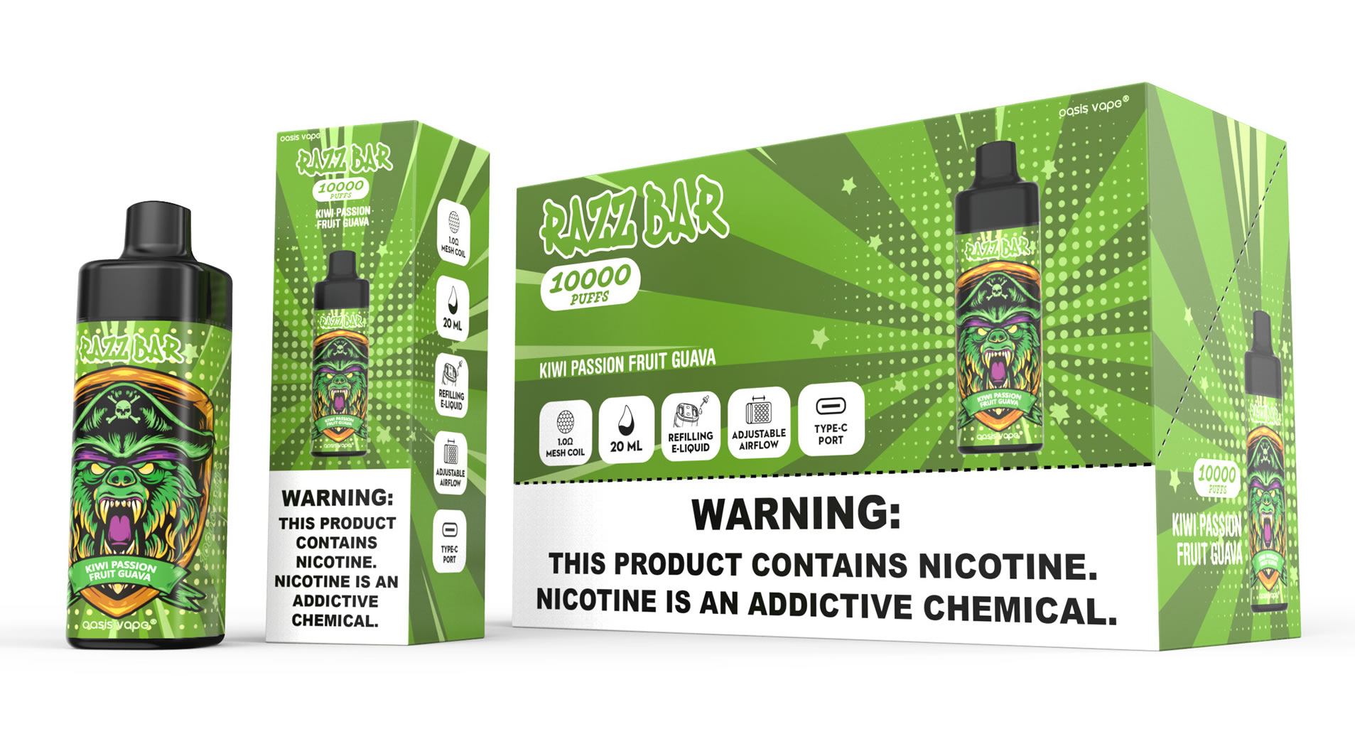 EU Warehouse Razzbar 10K Vaper Esmoke Vaporizer Wholesale I Vape Pen E Cigarette Puff Tornado 10000 Puff Razz Bar Electronic Cigarette Wholesale