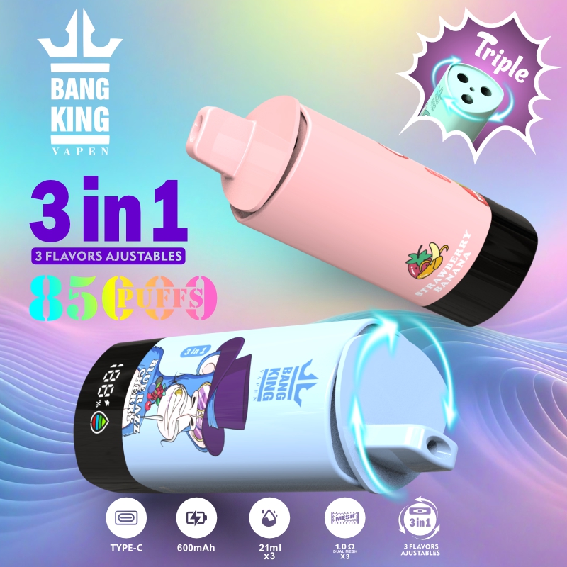 Bang King 85000 85K Puffs Bang Vaper Desechable 75K 60K 50K 30K Box Vapers Desechables Bang EU Europe Germany Spain