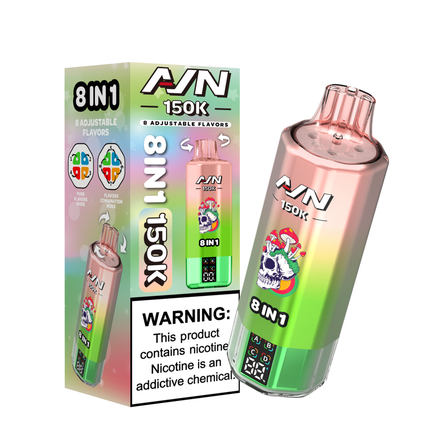 Aivono Aim Avn 150K Puffs Electric Shisha 8 in 1 Flavour Mod 150000 E Cigarettes Vape