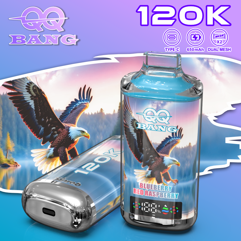 QQ Bang Alien 120000 Puff Crystal New Flavors EU Warehouse Vapor Disposable Vape Pen QQ Bang 120K Puff Ecigs Ecloudvaping