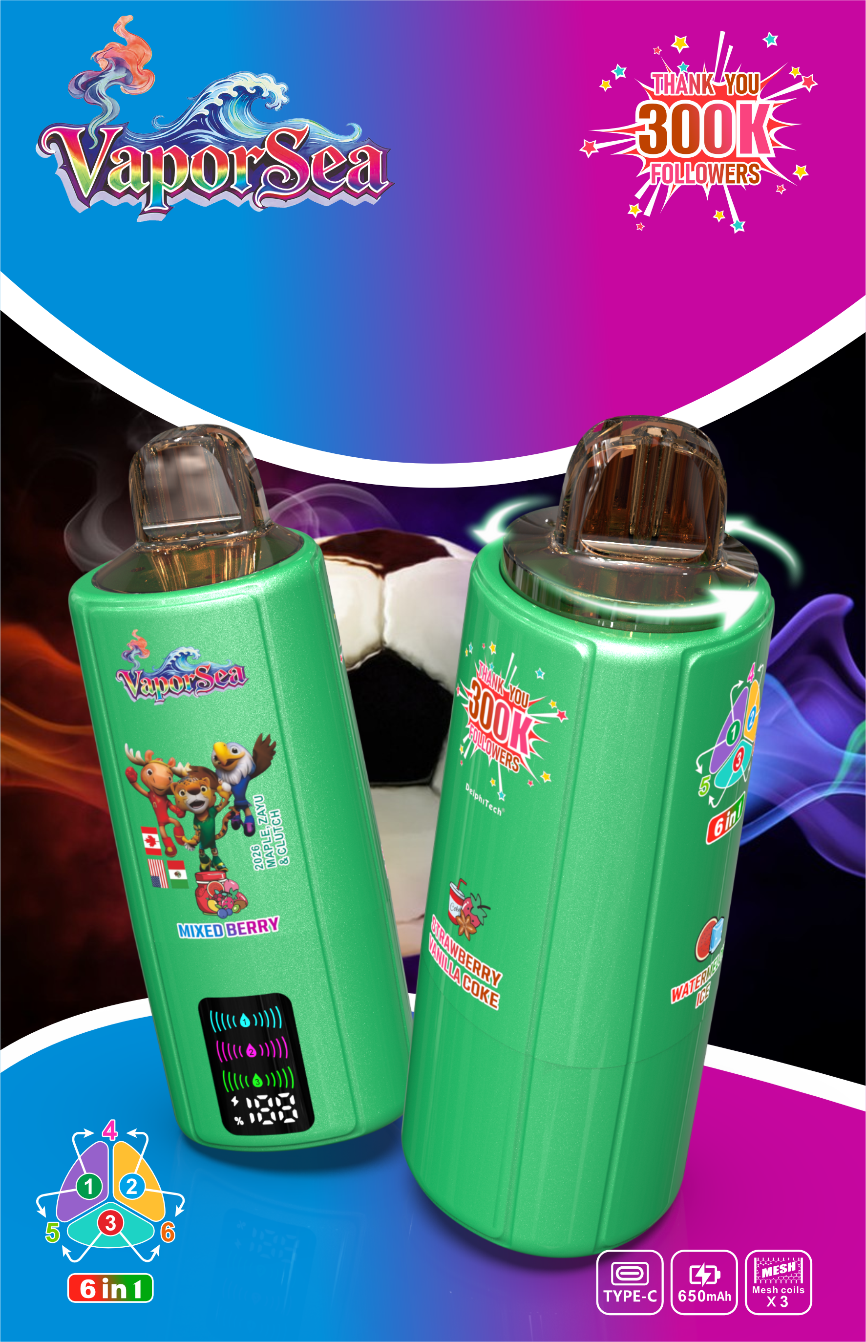 bang king Vaporsea 6 In1 300000 300K Puffs Shisha Flavour Hook Vape EU Warehouse Fast Delivery Cheap Direct Factory Bang Vaper 20K 50K 200K Puff