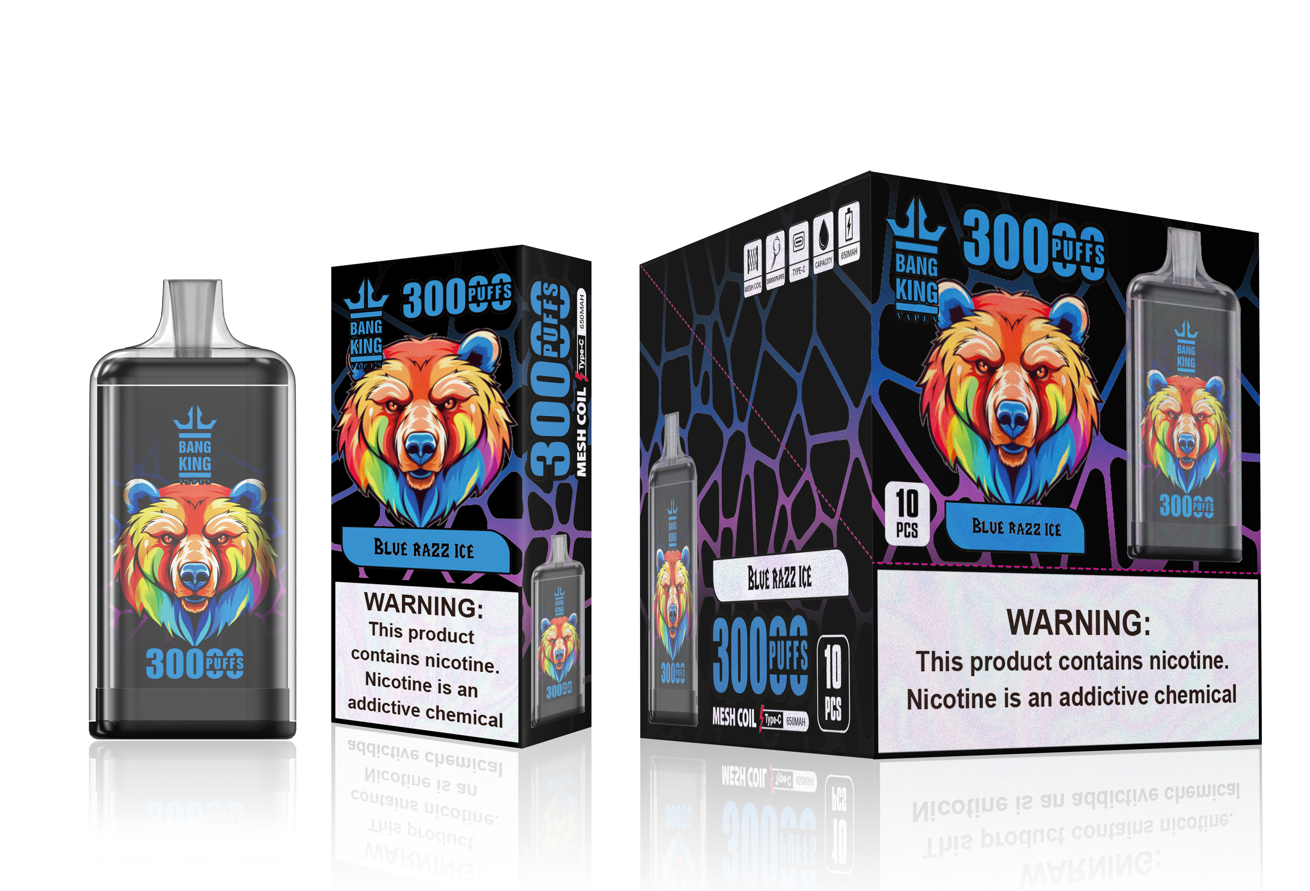 Bang 30K Electronic Cigarette Bang King 30000 Puffs Wholesale I Vape Disposable Electronic Cigarette Puff Germany Warehouse EU 30K 50K