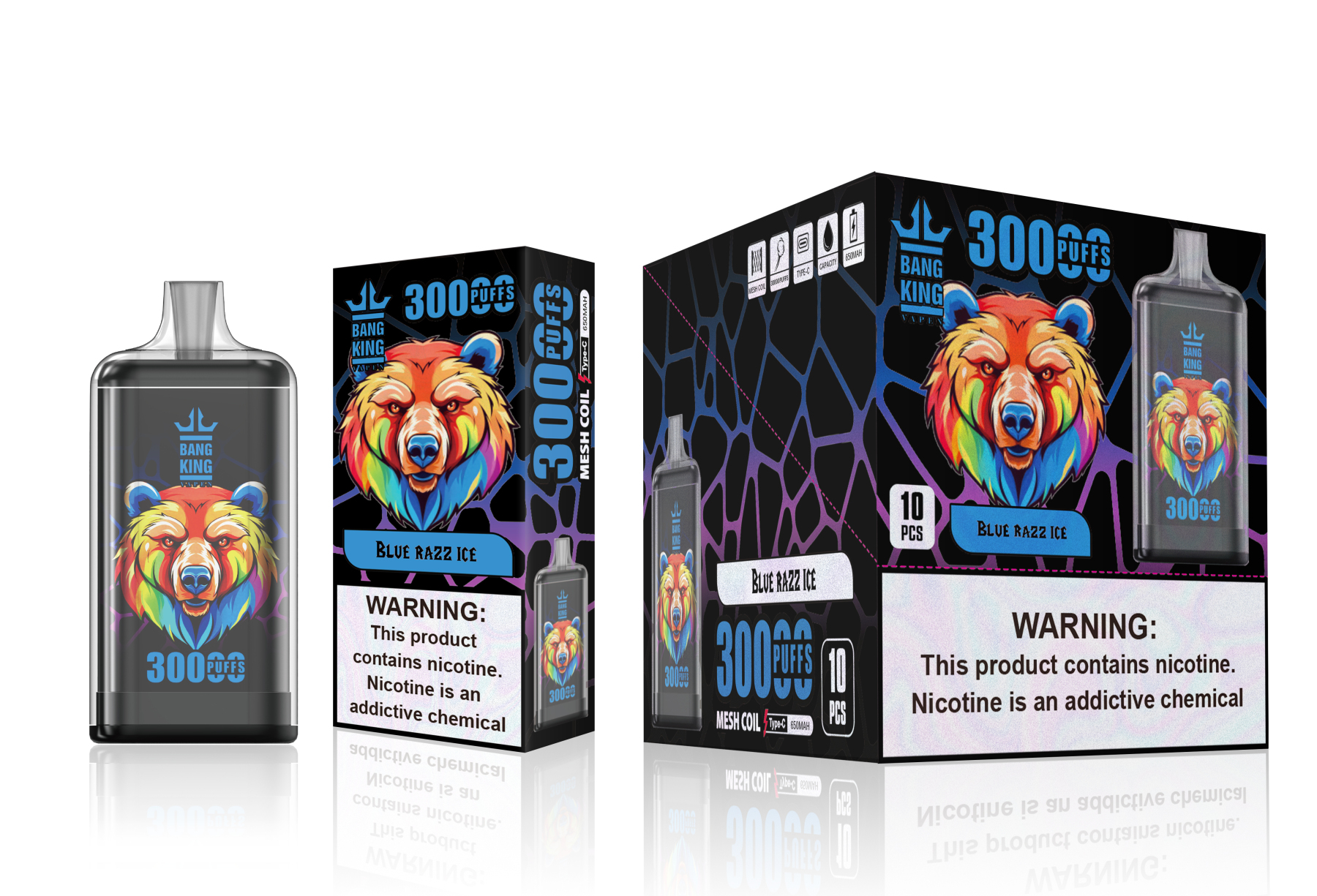 Bang 30K Electronic Cigarette Bang King 30000 Puffs Wholesale I Vape Disposable Electronic Cigarette Puff Germany Warehouse EU 30K 50K