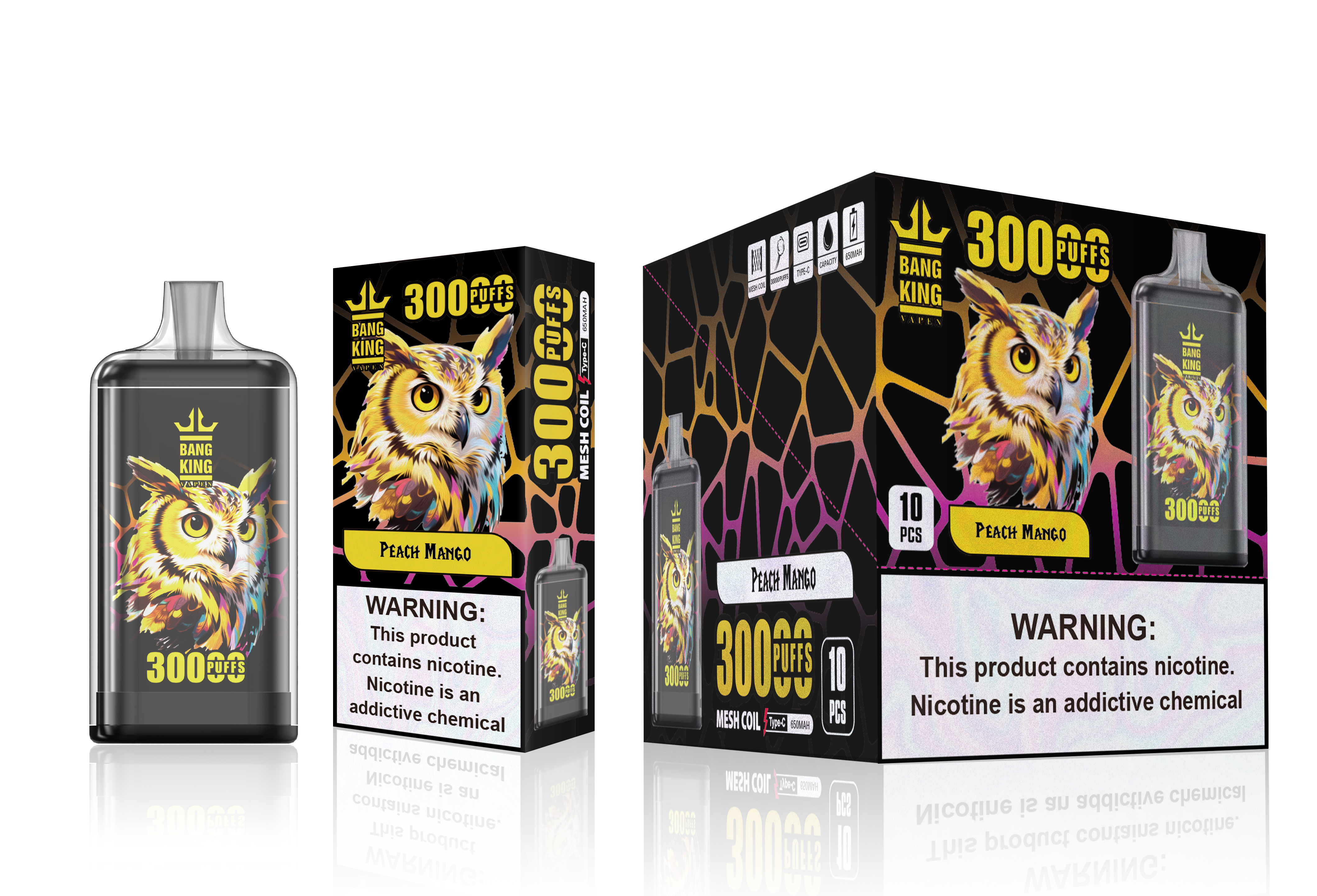 Bang 30K Electronic Cigarette Bang King 30000 Puffs Wholesale I Vape Disposable Electronic Cigarette Puff Germany Warehouse EU 30K 50K