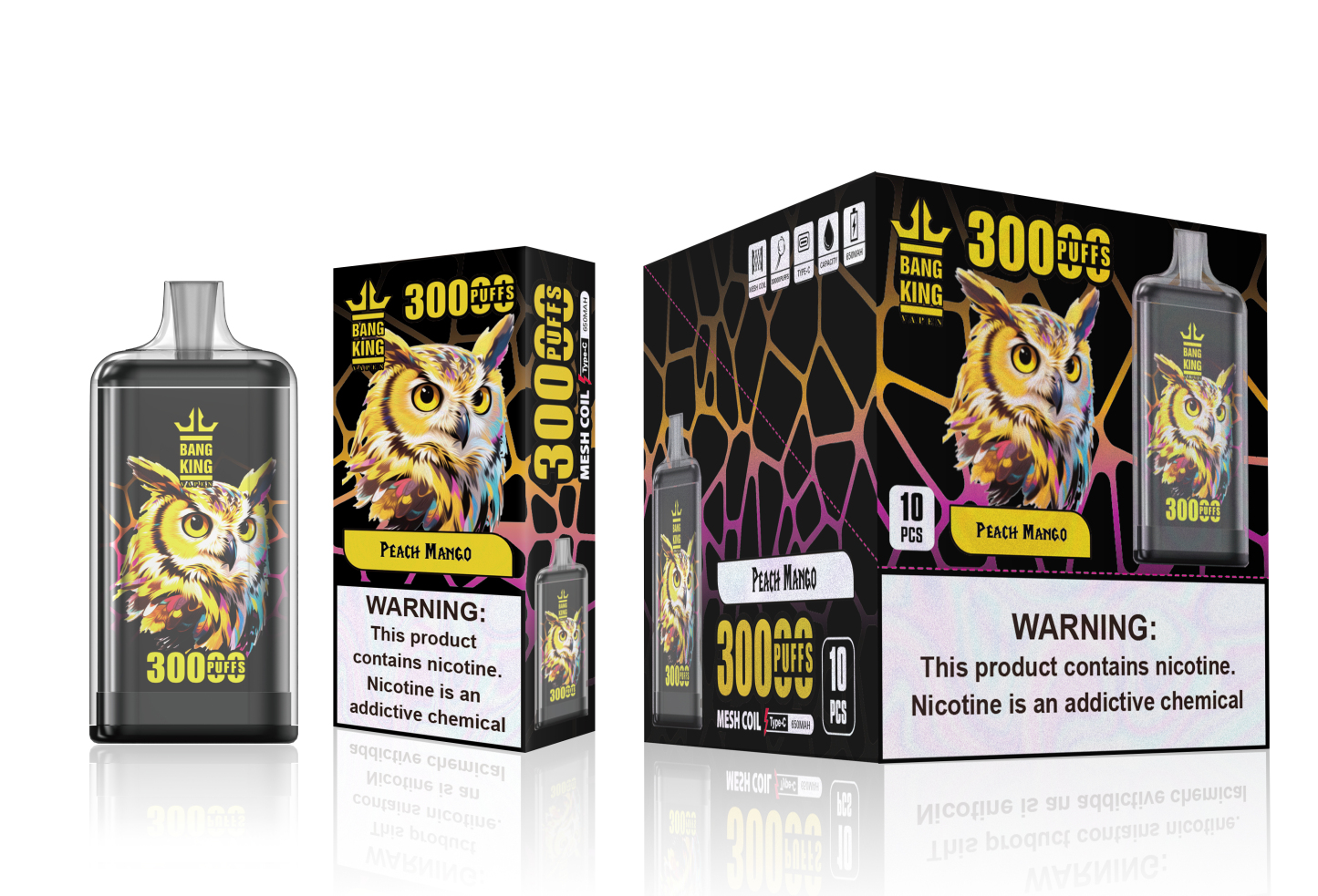 Bang 30K Electronic Cigarette Bang King 30000 Puffs Wholesale I Vape Disposable Electronic Cigarette Puff Germany Warehouse EU 30K 50K