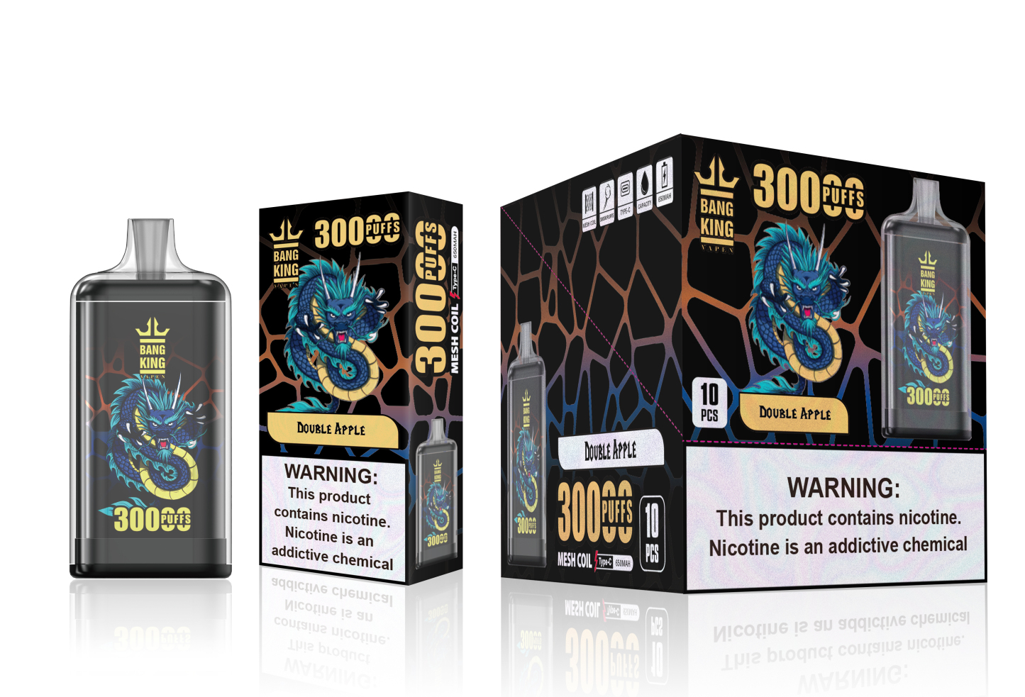 Bang 30K Electronic Cigarette Bang King 30000 Puffs Wholesale I Vape Disposable Electronic Cigarette Puff Germany Warehouse EU 30K 50K