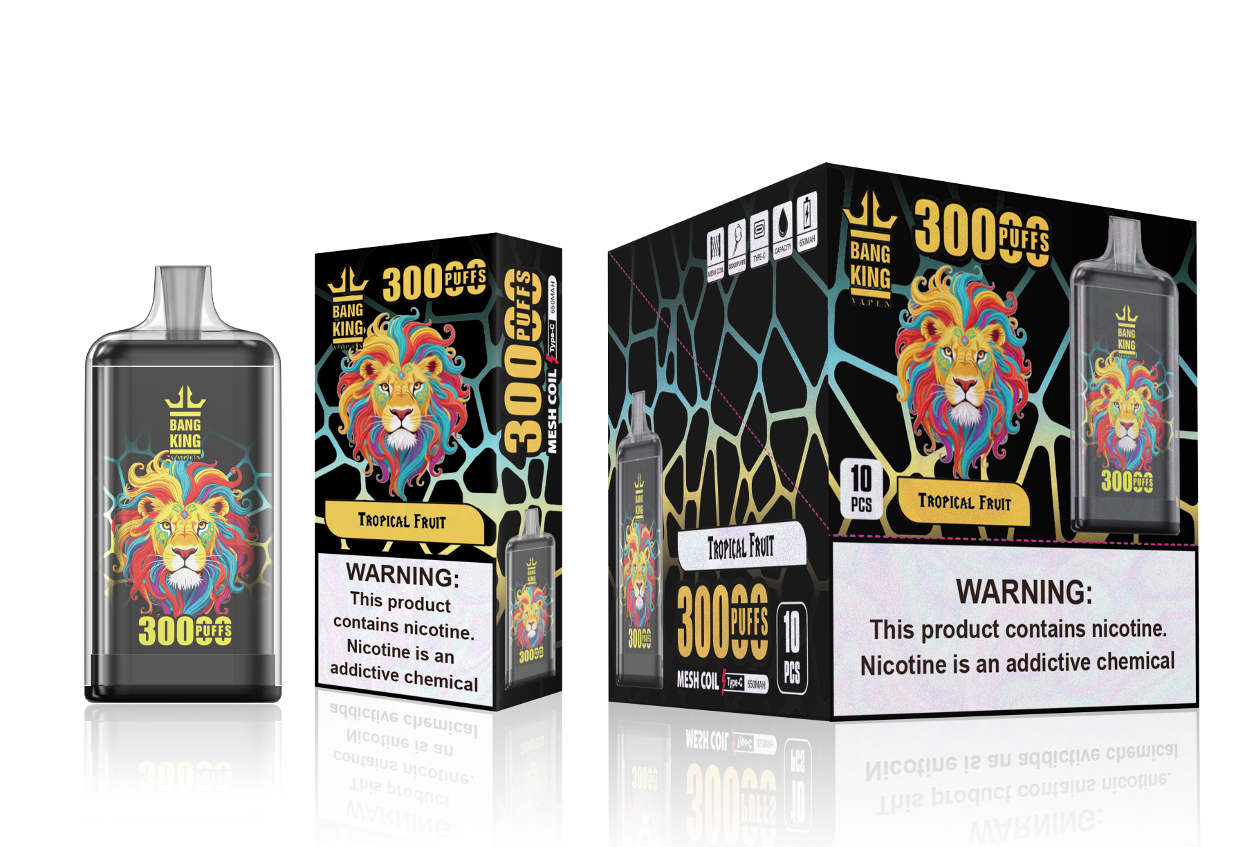 Bang 30K Electronic Cigarette Bang King 30000 Puffs Wholesale I Vape Disposable Electronic Cigarette Puff Germany Warehouse EU 30K 50K