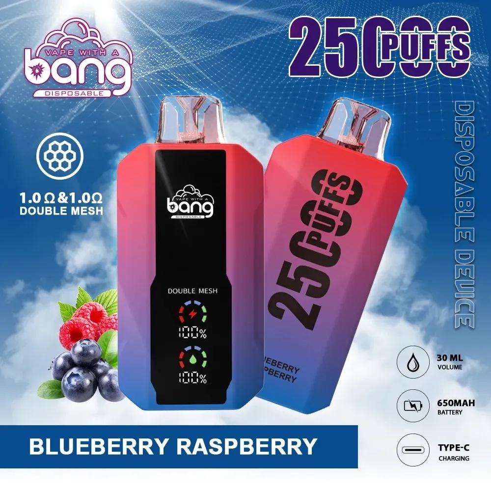 Original Bang 25000 puffs disposable E cigarettes 30ml pre-filled vapor pods 650mAh rechargeable battery vape juice devices Dual Mesh Vaporizers bang box 25000-Ecloudvaping