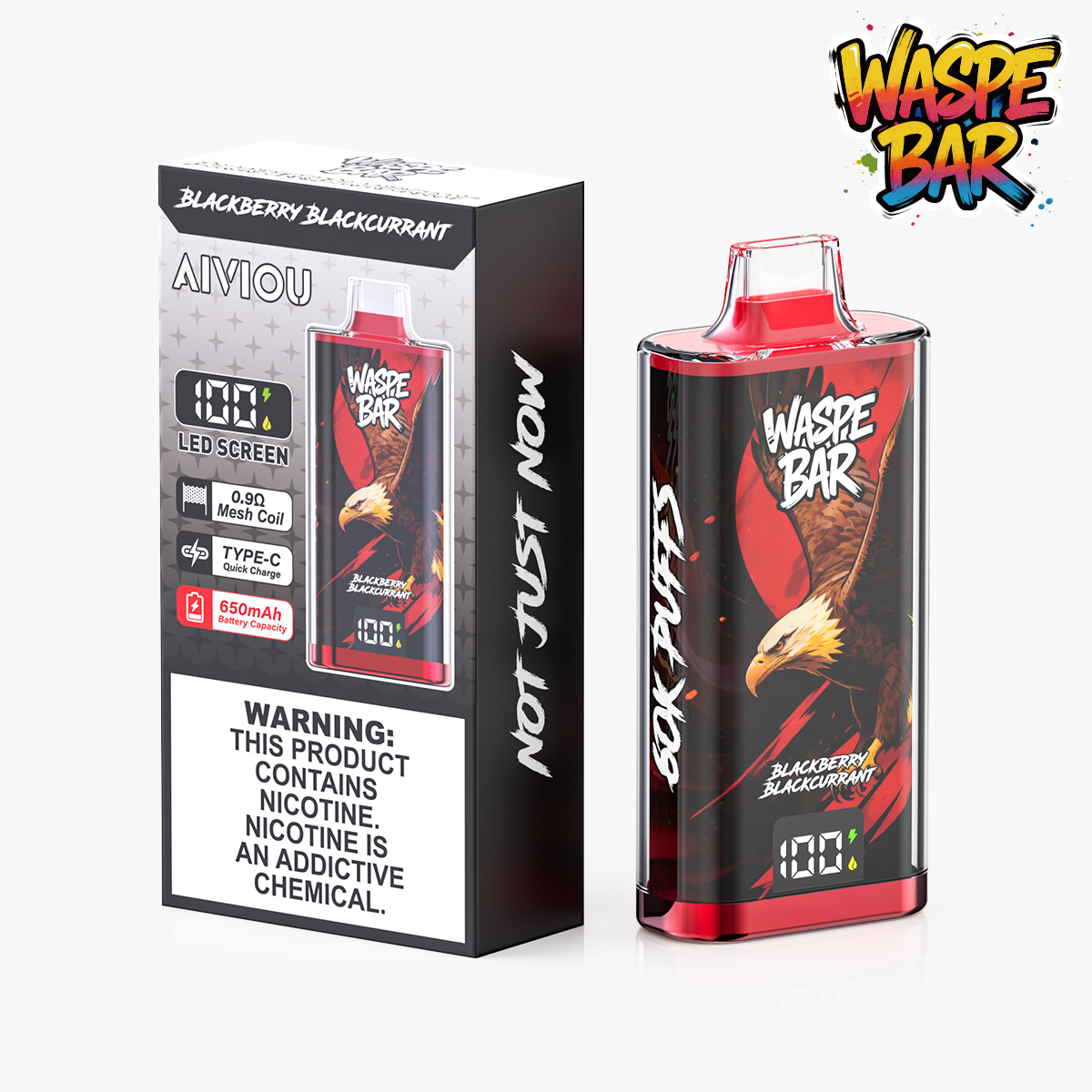 Waspe Bar 60K 60000 Puffs Disposable Vape Pen Multiple Flavors Rechargeable Mesh Coil Vape 60000 Puffs Disposable Vape Wholesale Vape Rechargeable Vape