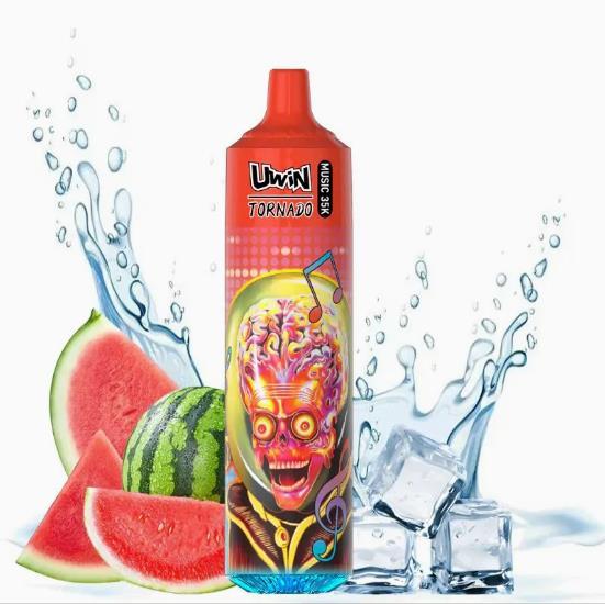 Uwin Tornado Music 35K Puffs Bood Sweden Salt Switch DC2500 Charger 25K Monvaper Cigarrillo Electronico E -Cigarette Germany Bar Disposable Vape