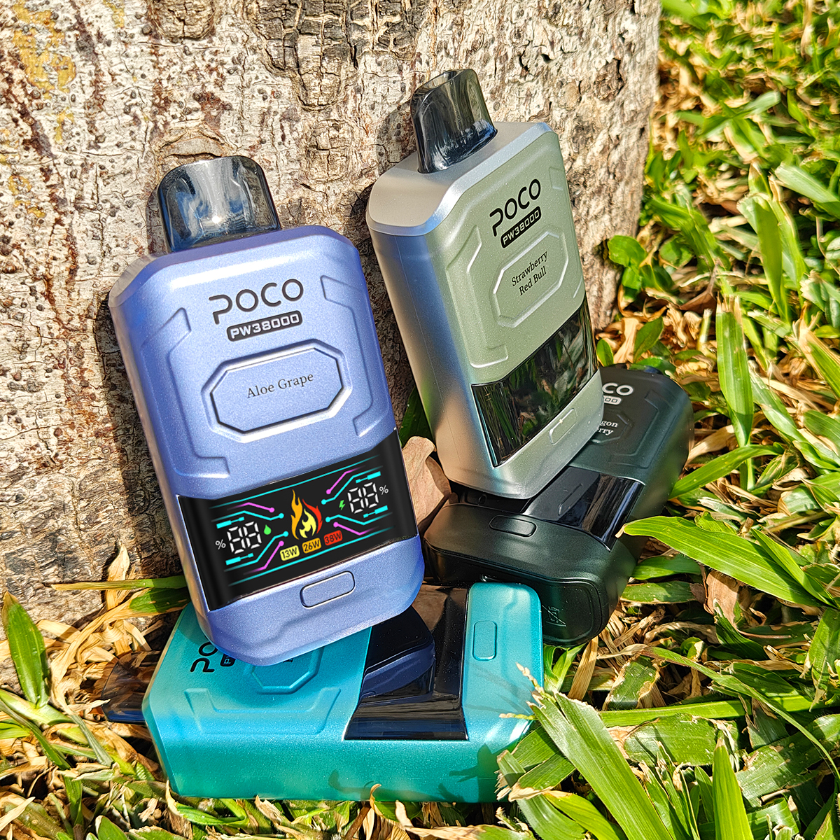 Poco Vape Vaper 38000 38K Puffs Rechargeable Disposable Variable Voltage Big Vapor Electronic Cigarette Visible Poco Sc3000 Vapor Smoke Vape