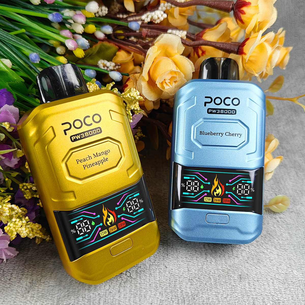 Poco Vape Vaper 38000 38K Puffs Rechargeable Disposable Variable Voltage Big Vapor Electronic Cigarette Visible Poco Sc3000 Vapor Smoke Vape