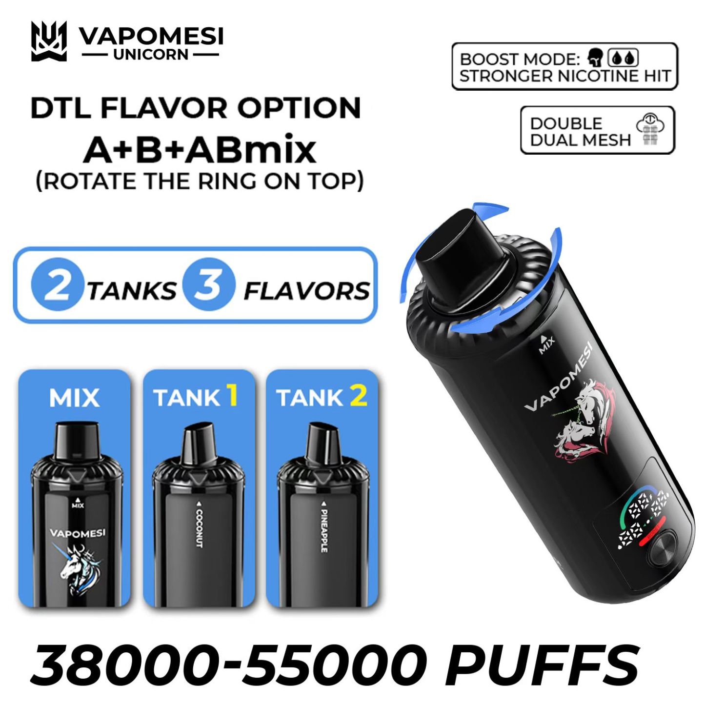 EU Warehouse Free Shipping Vapomesi 30000 40000 50000 30K 40K 50K Puff Bar Wholesale Disposable Box Crown Distribution Randm Tornado Vape