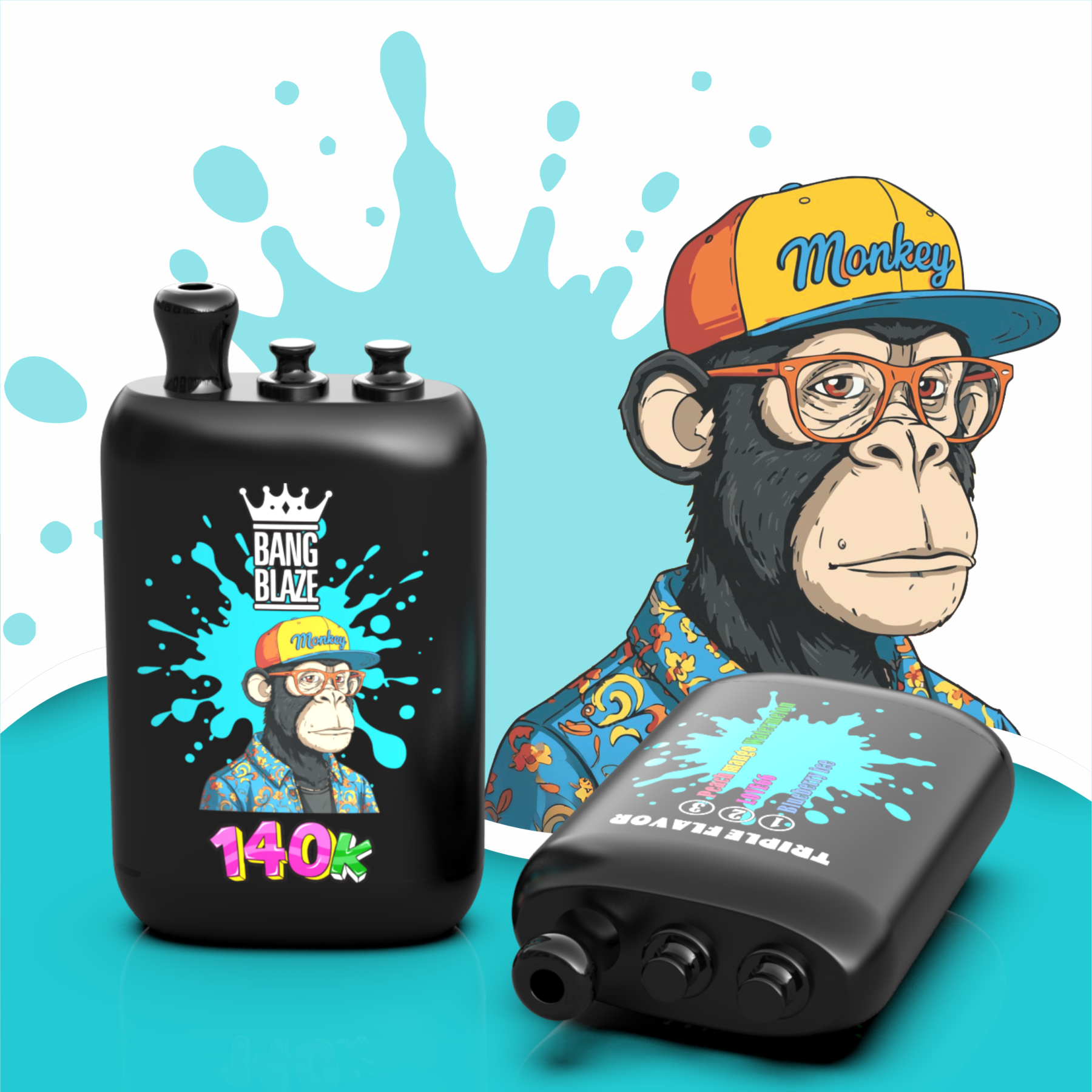 Electronic Cigarette Vapes  Bang blaze 140000 Disposable Vape Tornado Puffs Puff 140K Double Flavors